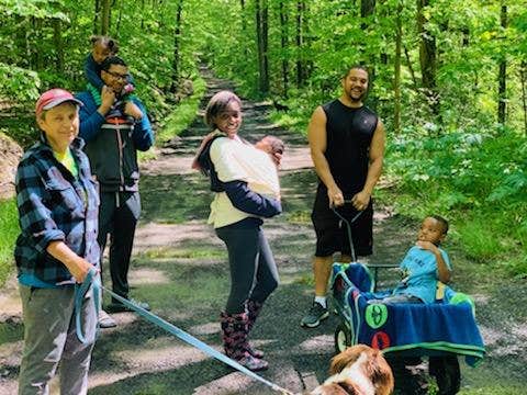Eshay R.'s photo of camping with pets at Camp Earth Connection near Candor, NY