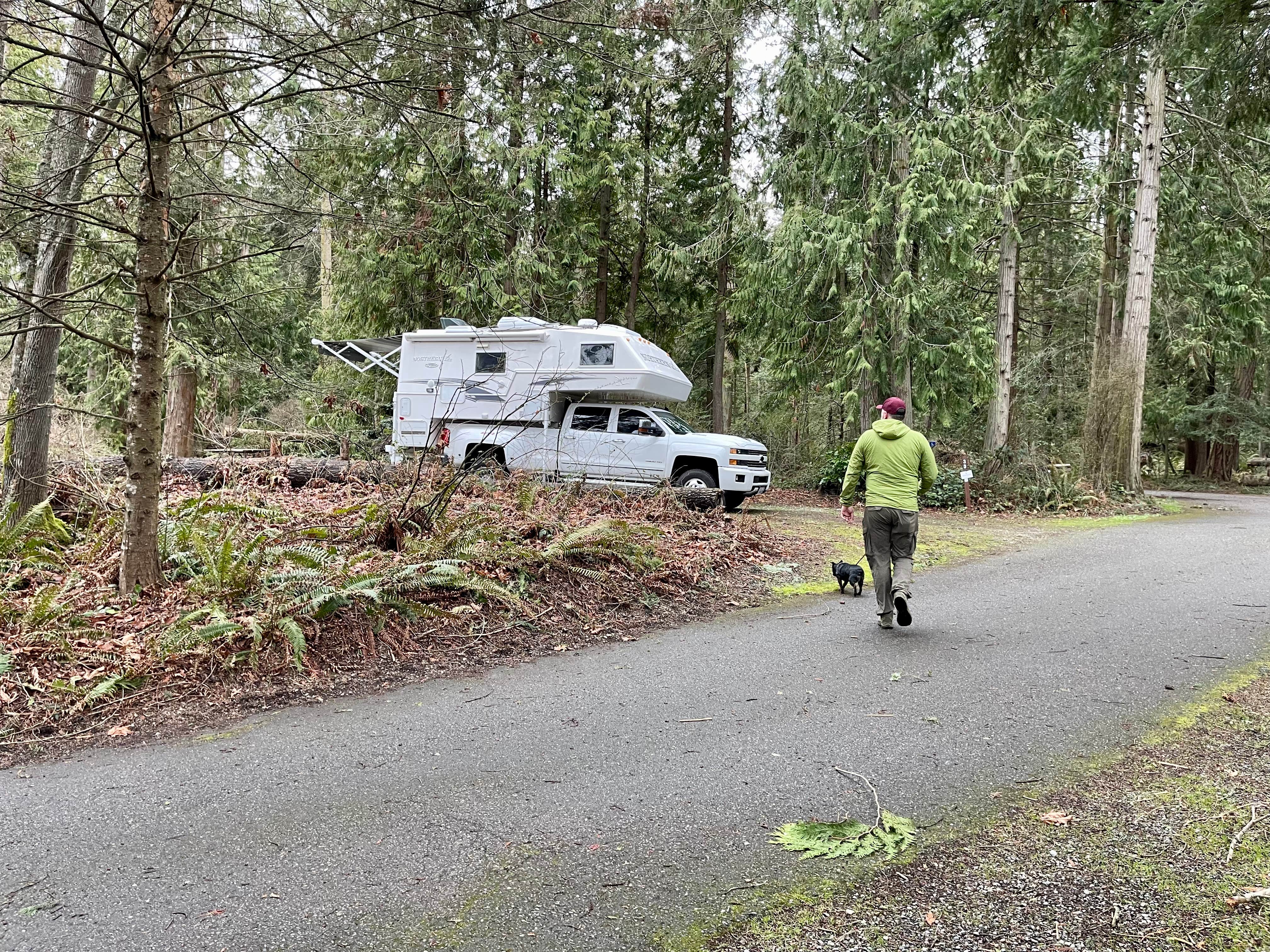 L & J L.'s photo of camping with pets at Camano Island State Park Campground near Nordland, WA