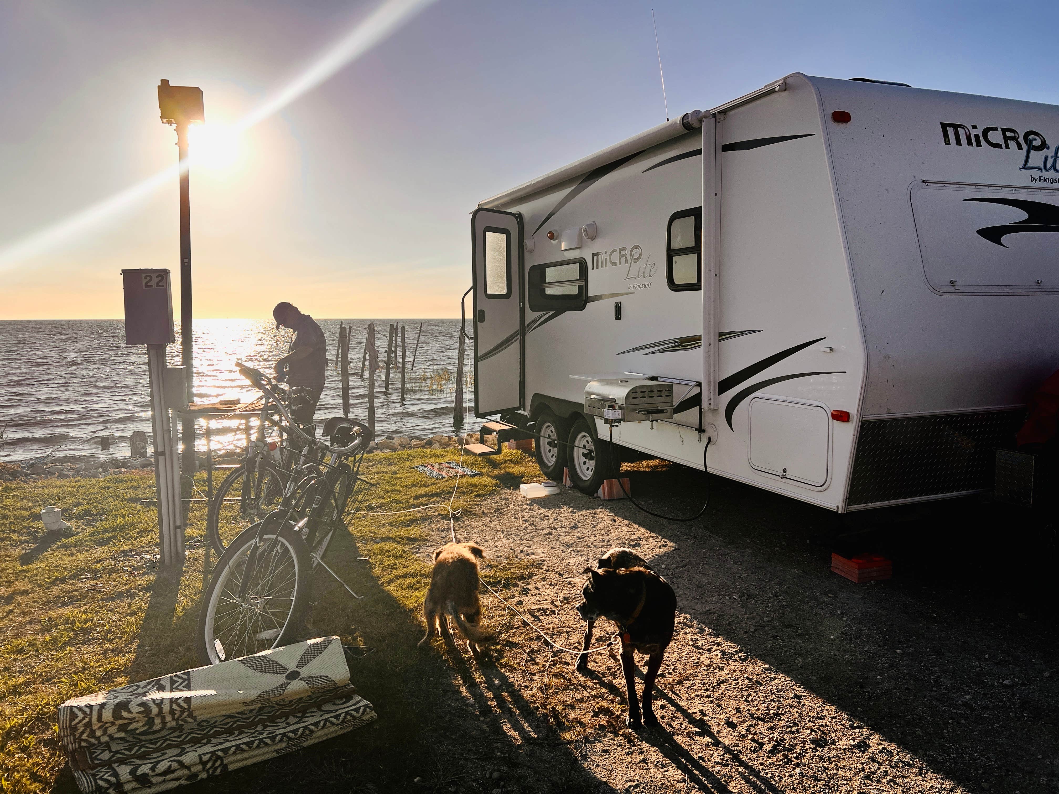 Untrammelers B.'s photo of camping with pets at Ms. Lynn's Old Pavilion RV Park near Steinhatchee, FL