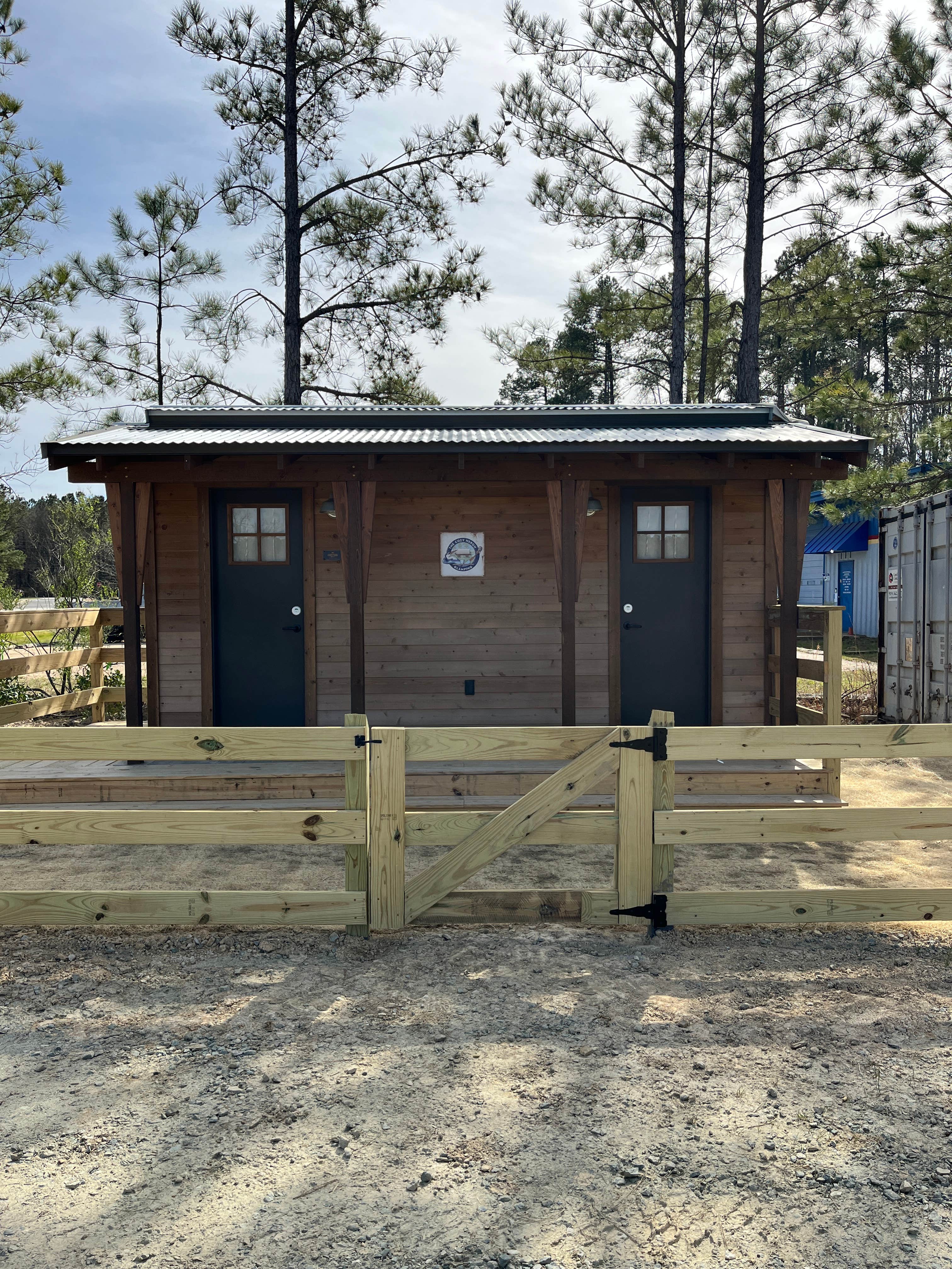 Megan S.'s photo of glamping accommodations at Cozy Heron Glamping near Wake Forest, NC