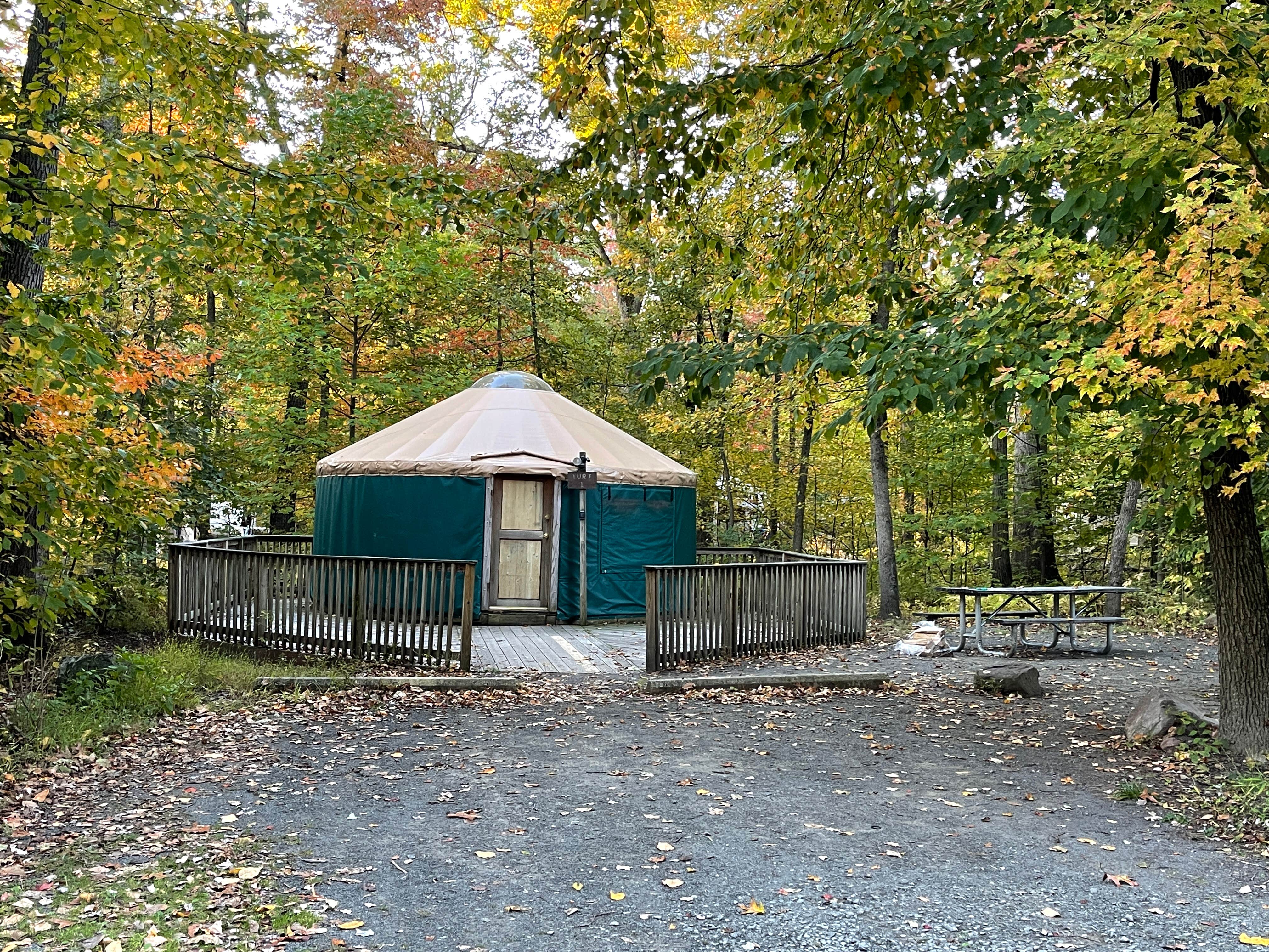 Lee D.'s photo of glamping accommodations at French Creek State Park Campground near Doylestown, PA