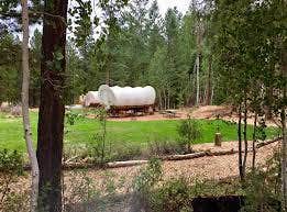 Camper submitted image from Whispering Pines Covered Wagon Resort - 1