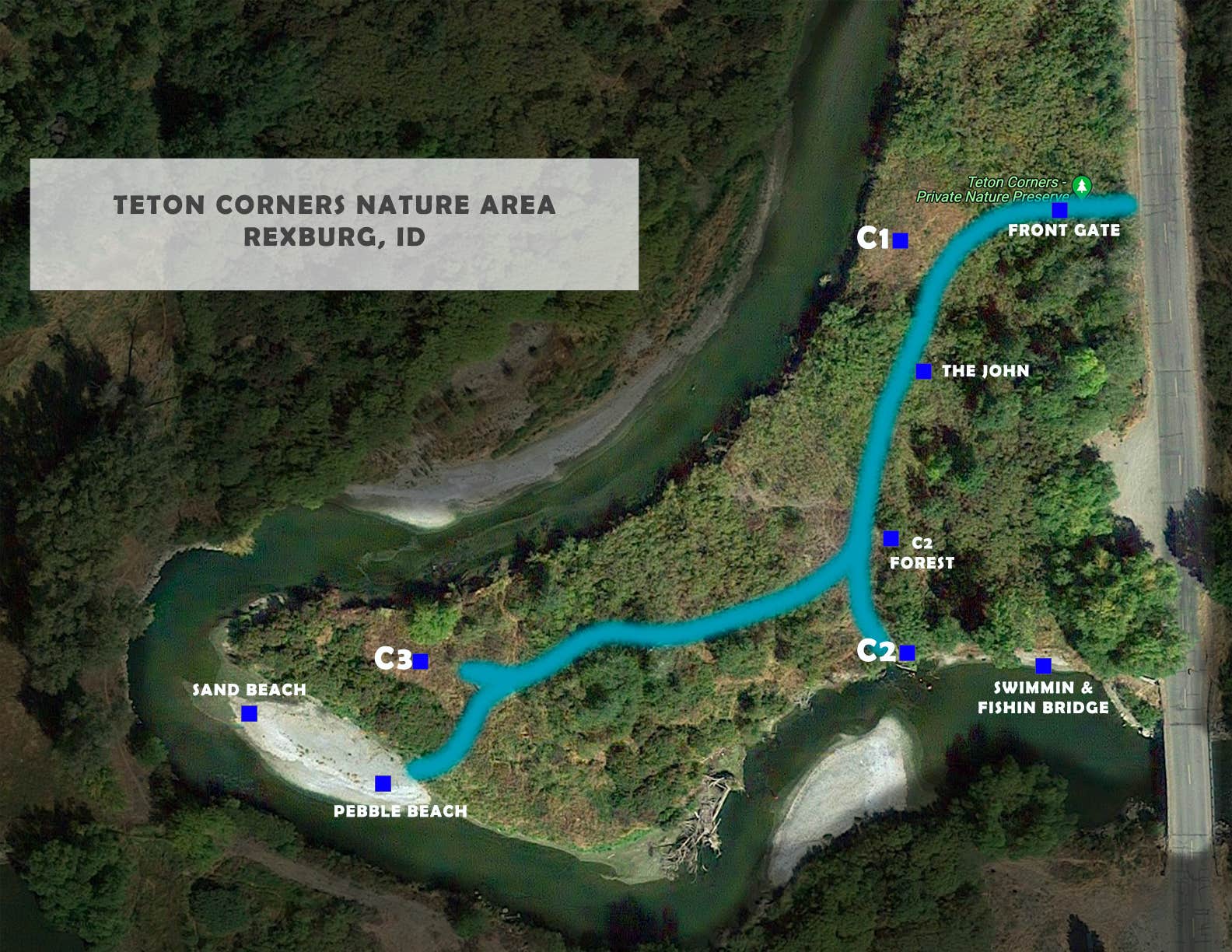 Camper-submitted photo at Teton Corners Private River Preserve on the Teton River west of Rexburg, ID near Dubois, ID