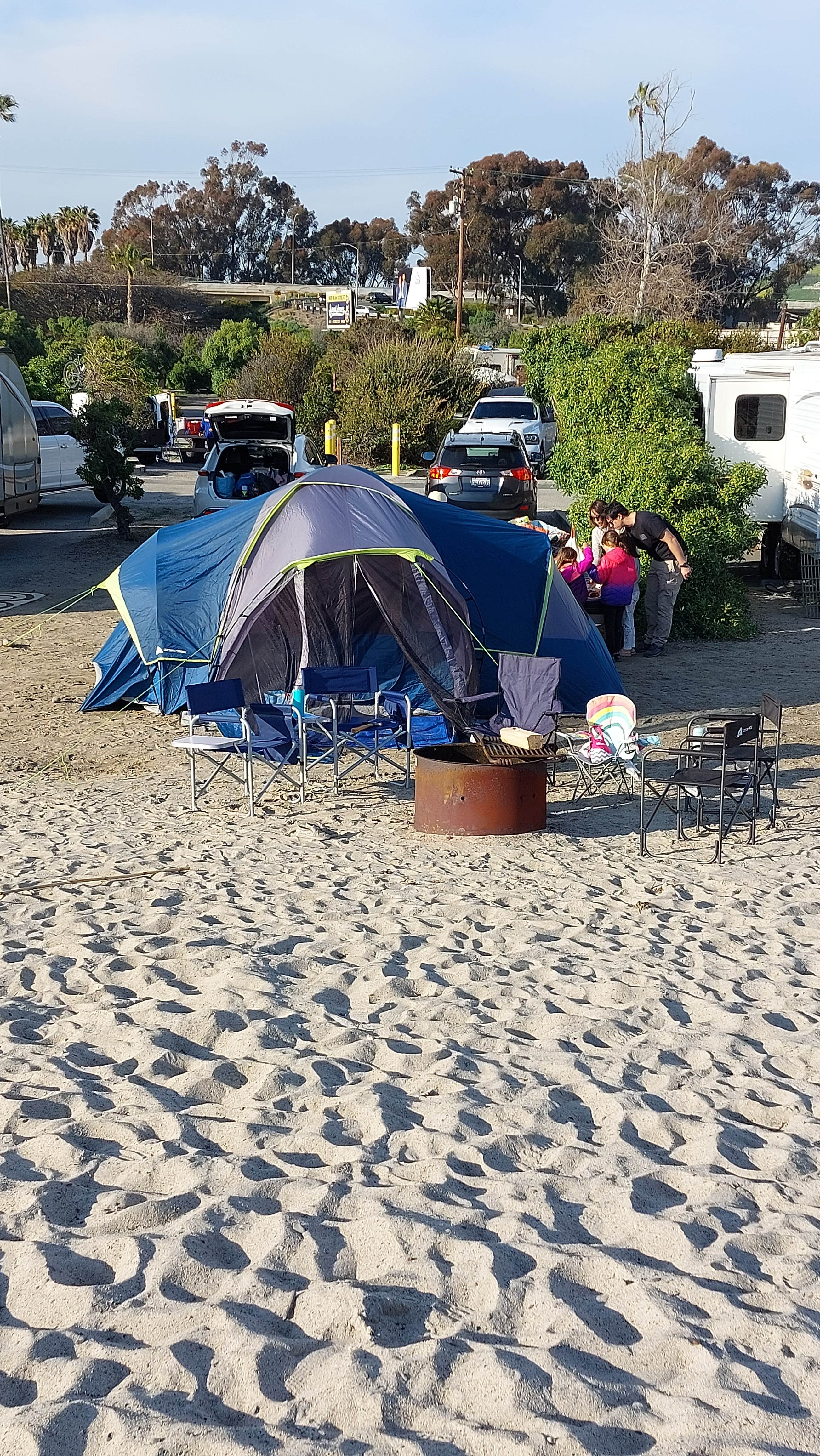 Brian H.'s photo of tent camping at Doheny State Beach Campground near Lake Elsinore, CA