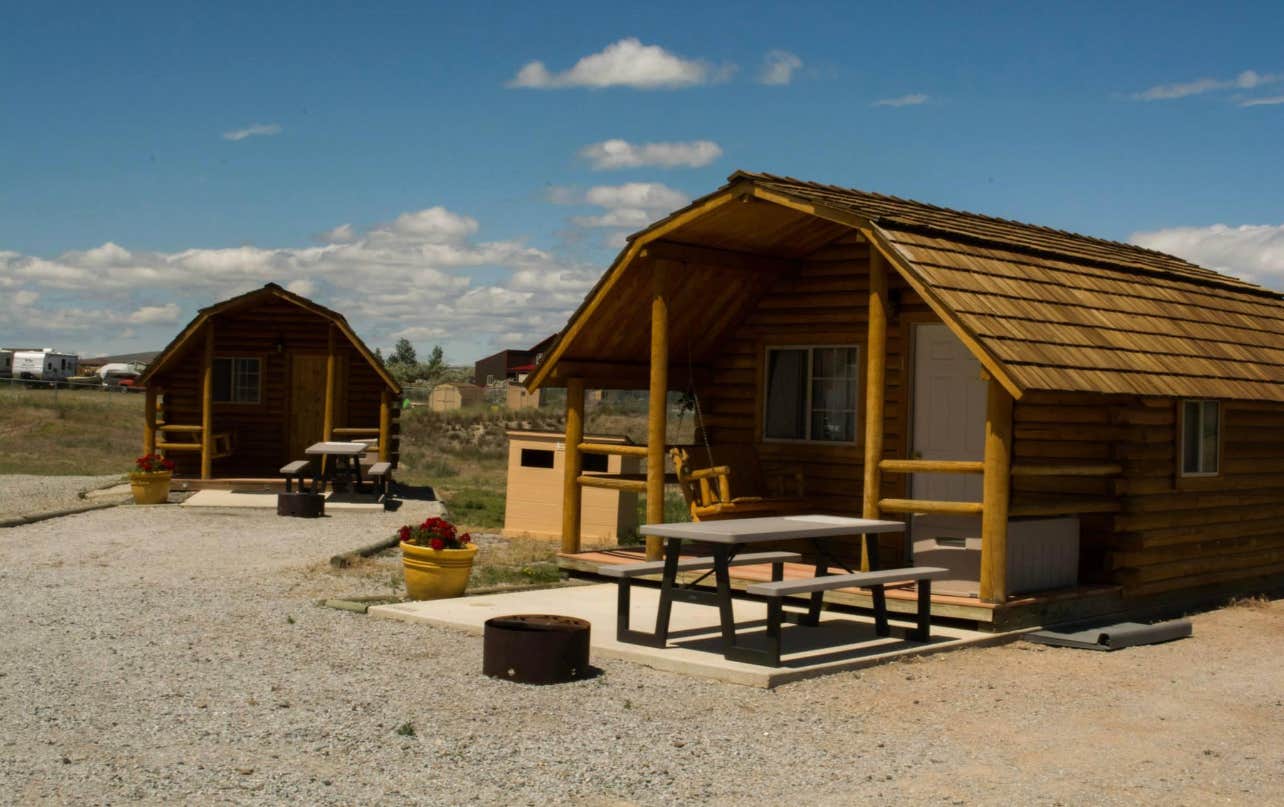 Madison T.'s photo of a cabin at Canyon Ferry Lake KOA near Boulder, MT