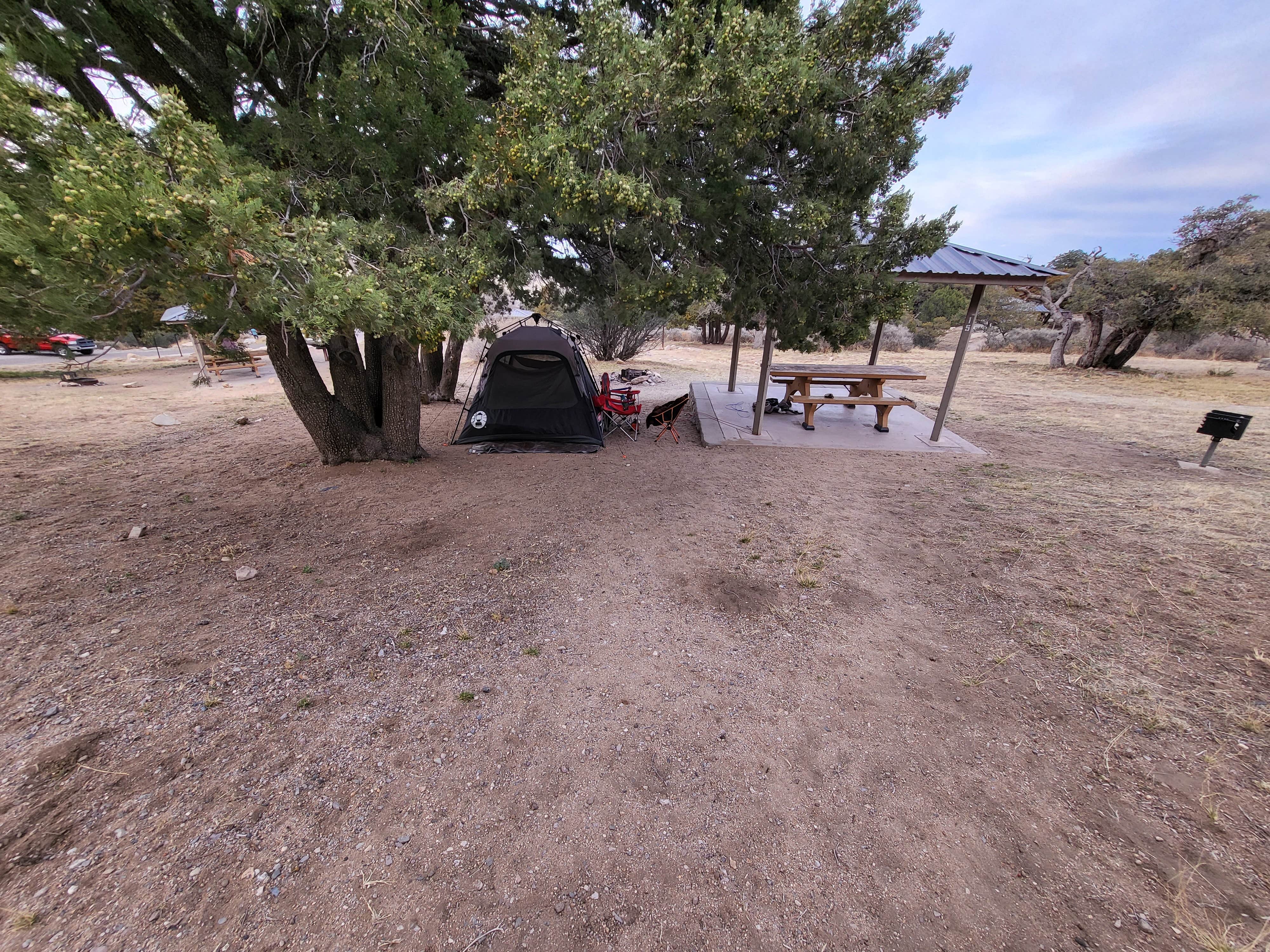 Rachel C.'s photo of tent camping at Aquirre Springs Campground near Carrizozo, NM