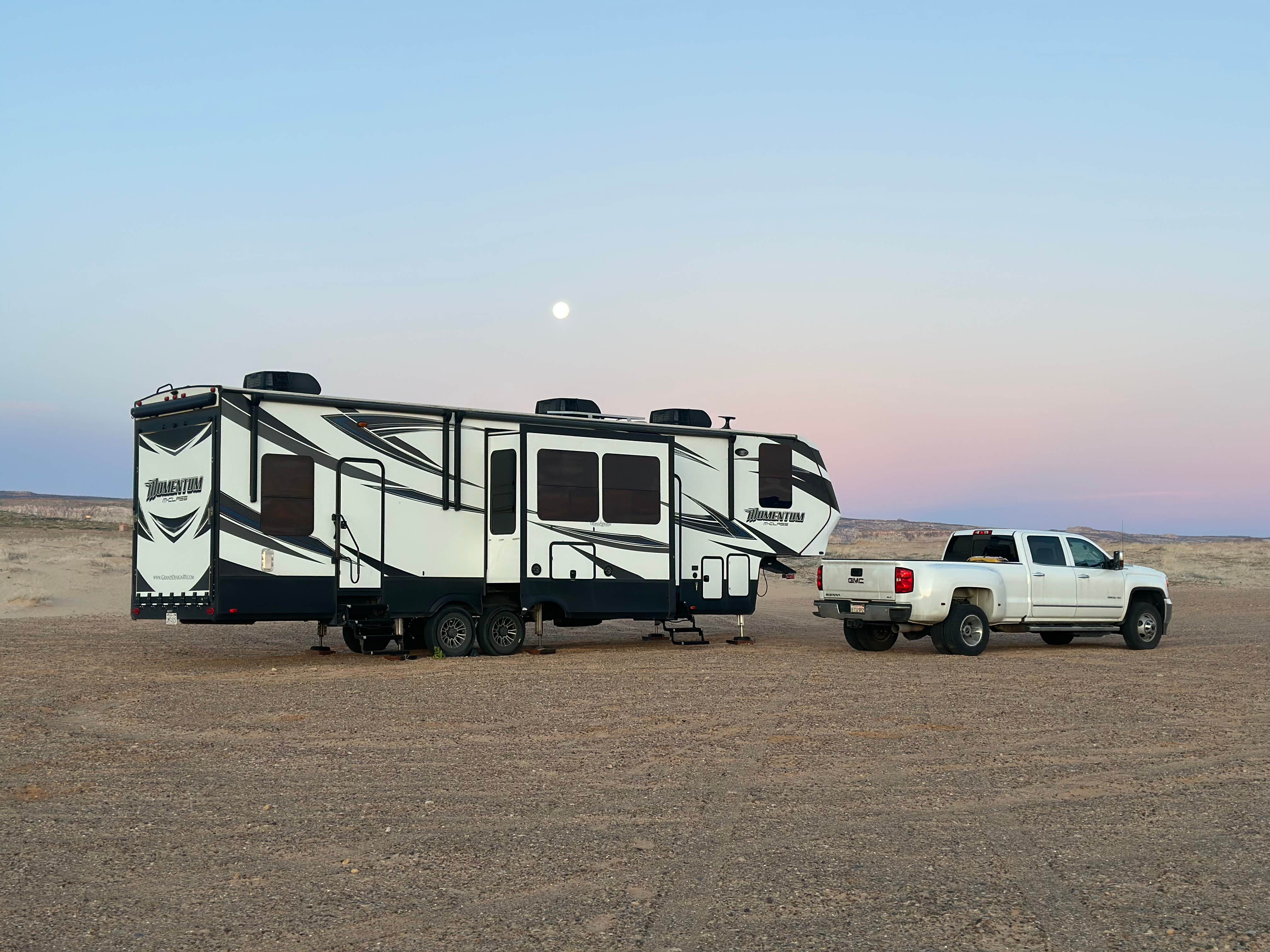 Lynn G.'s photo of rv camping at Lone Rock Beach Primitive Camping Area — Glen Canyon National Recreation Area near Big Water, UT