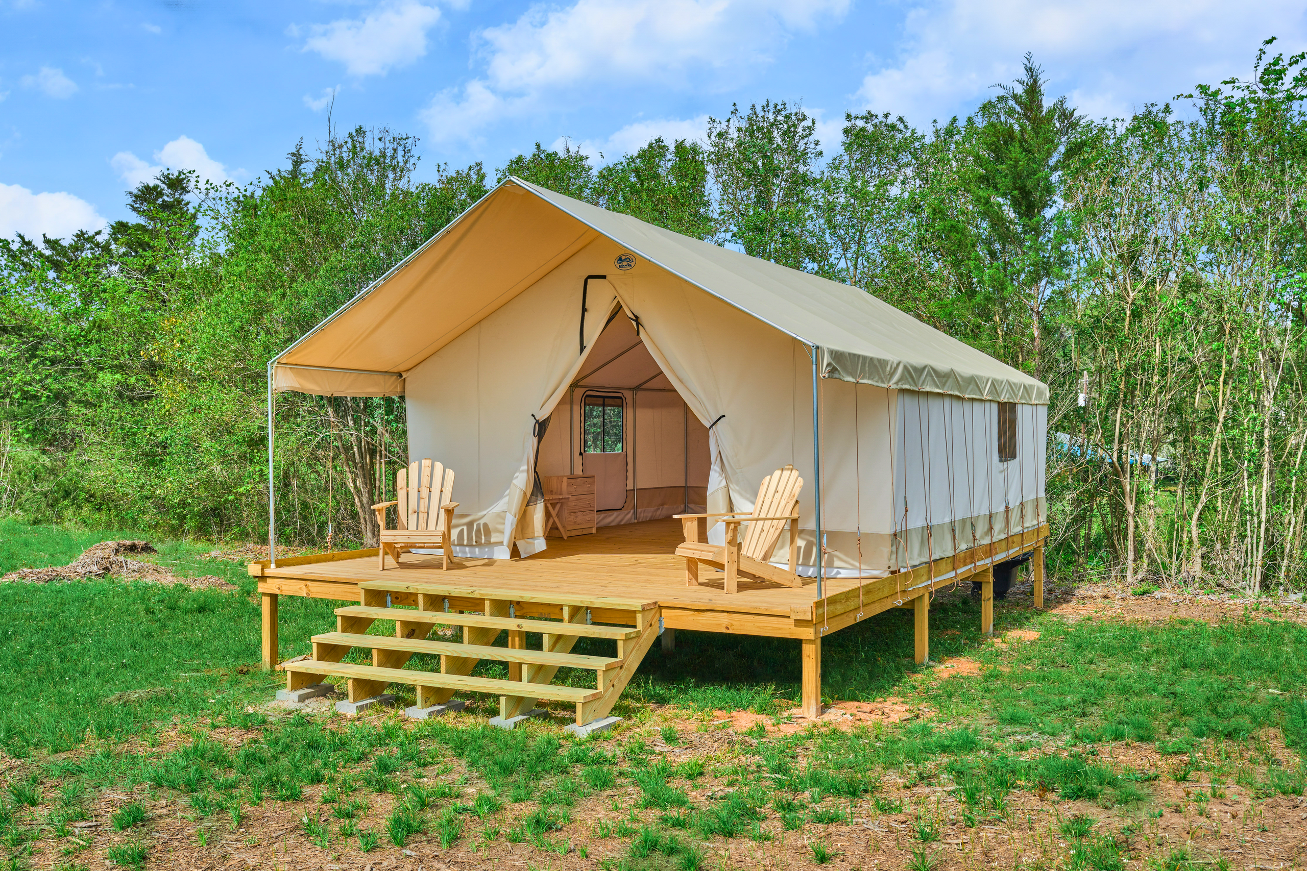Branch Out Glamping's photo of glamping accommodations at Khushatta Hills Ranch Camp near Big Thicket National Preserve
