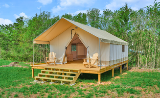 Branch Out Glamping's photo of glamping accommodations at Khushatta Hills Ranch Camp near Huntsville, TX