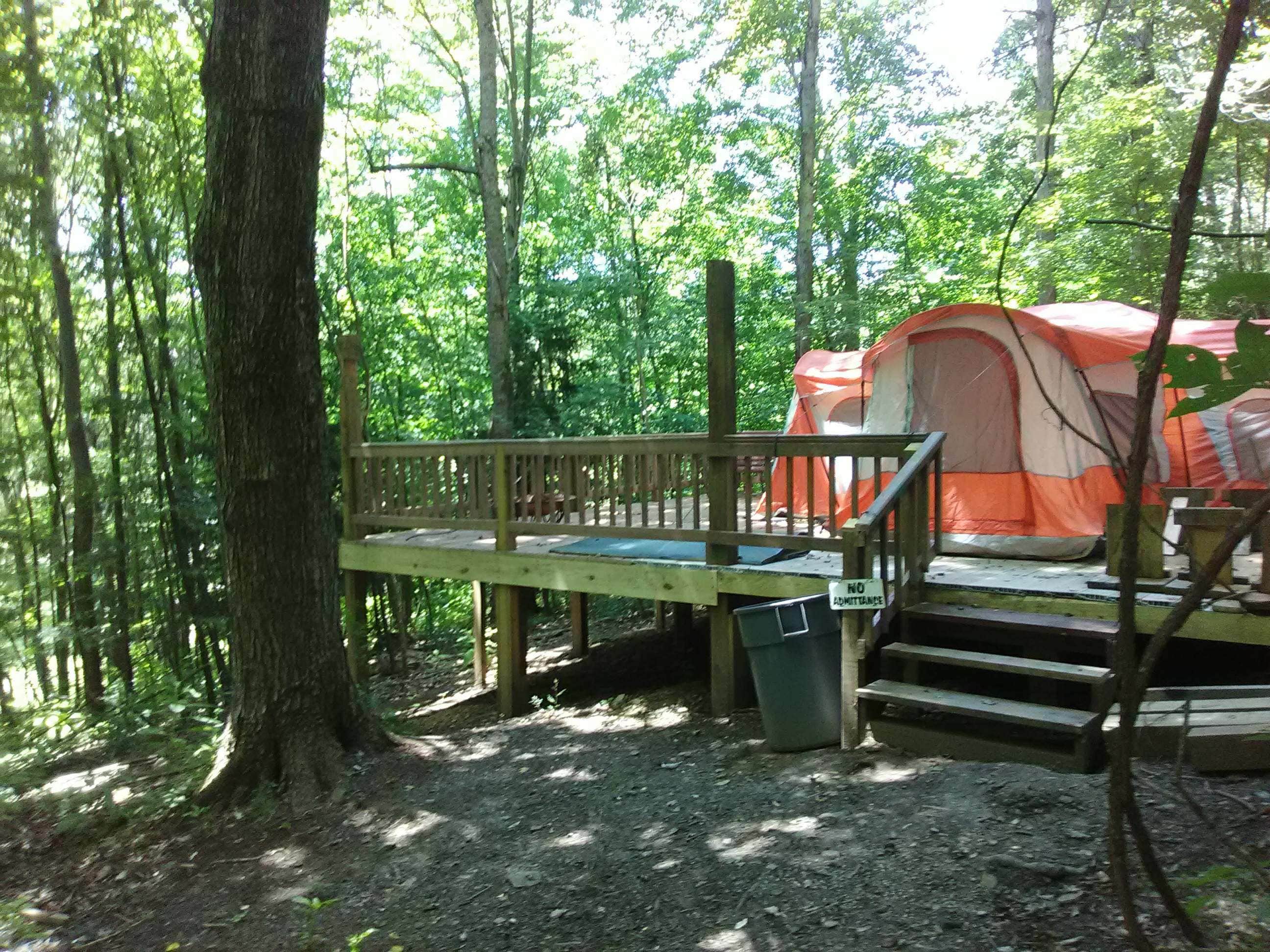 Don B.'s photo of tent camping at Lake Eron Park near Glenshaw, PA