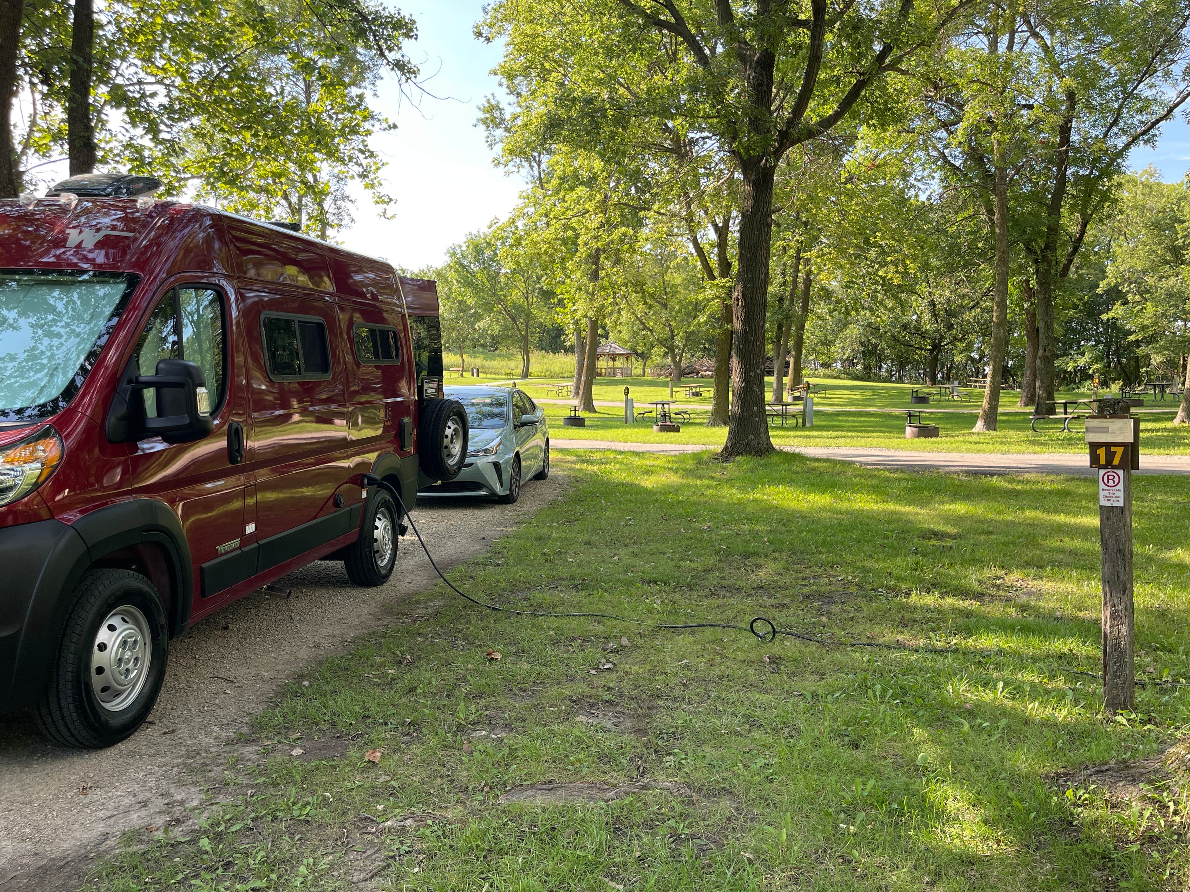 Camper-submitted photo at Pilot Knob State Park Campground near Clear Lake, IA