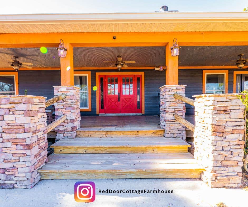 Camper-submitted photo at Red Door Cottage Farmhouse near Williston, FL