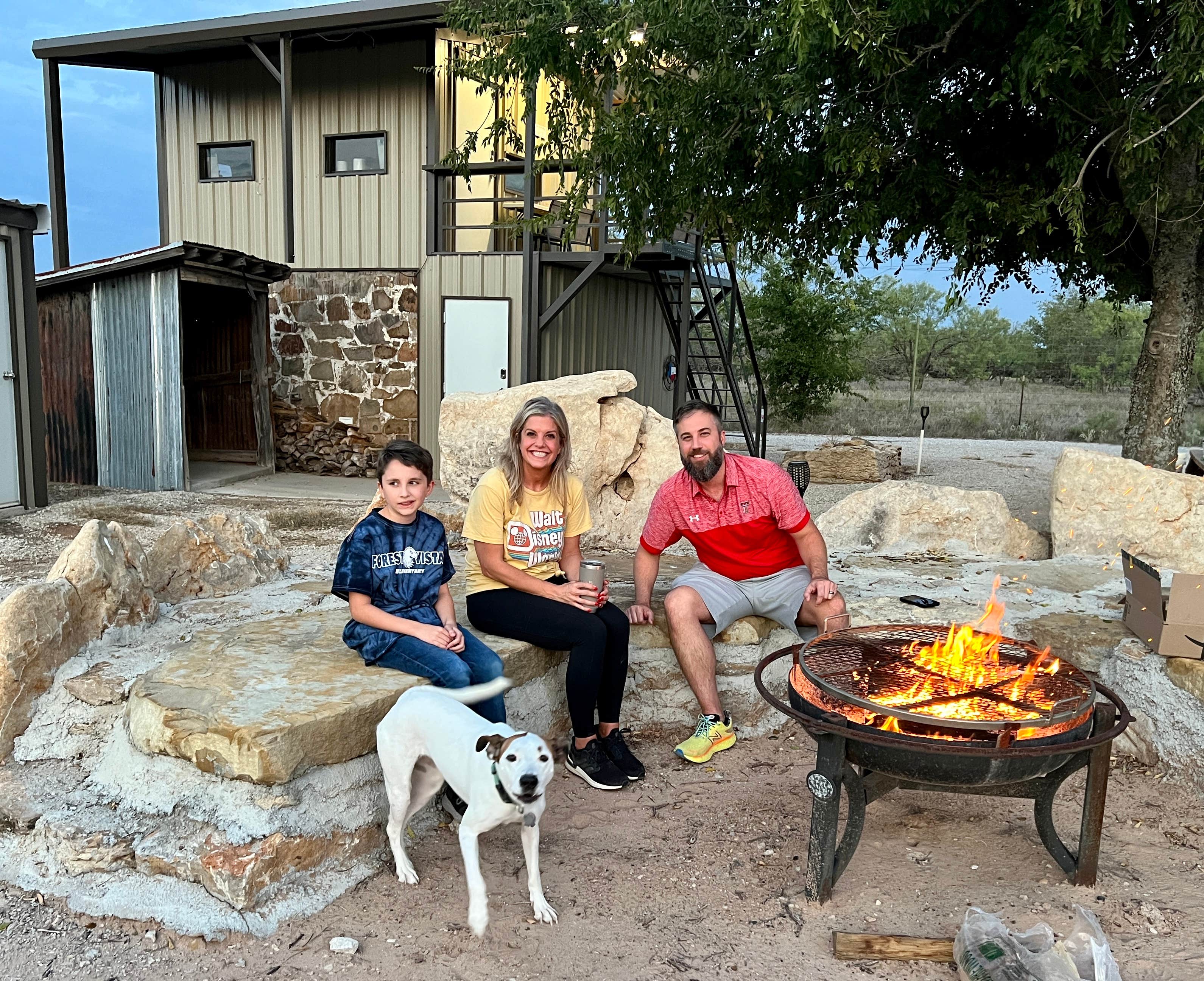 James A.'s photo of camping with pets at Lake Godstone near Jacksboro, TX