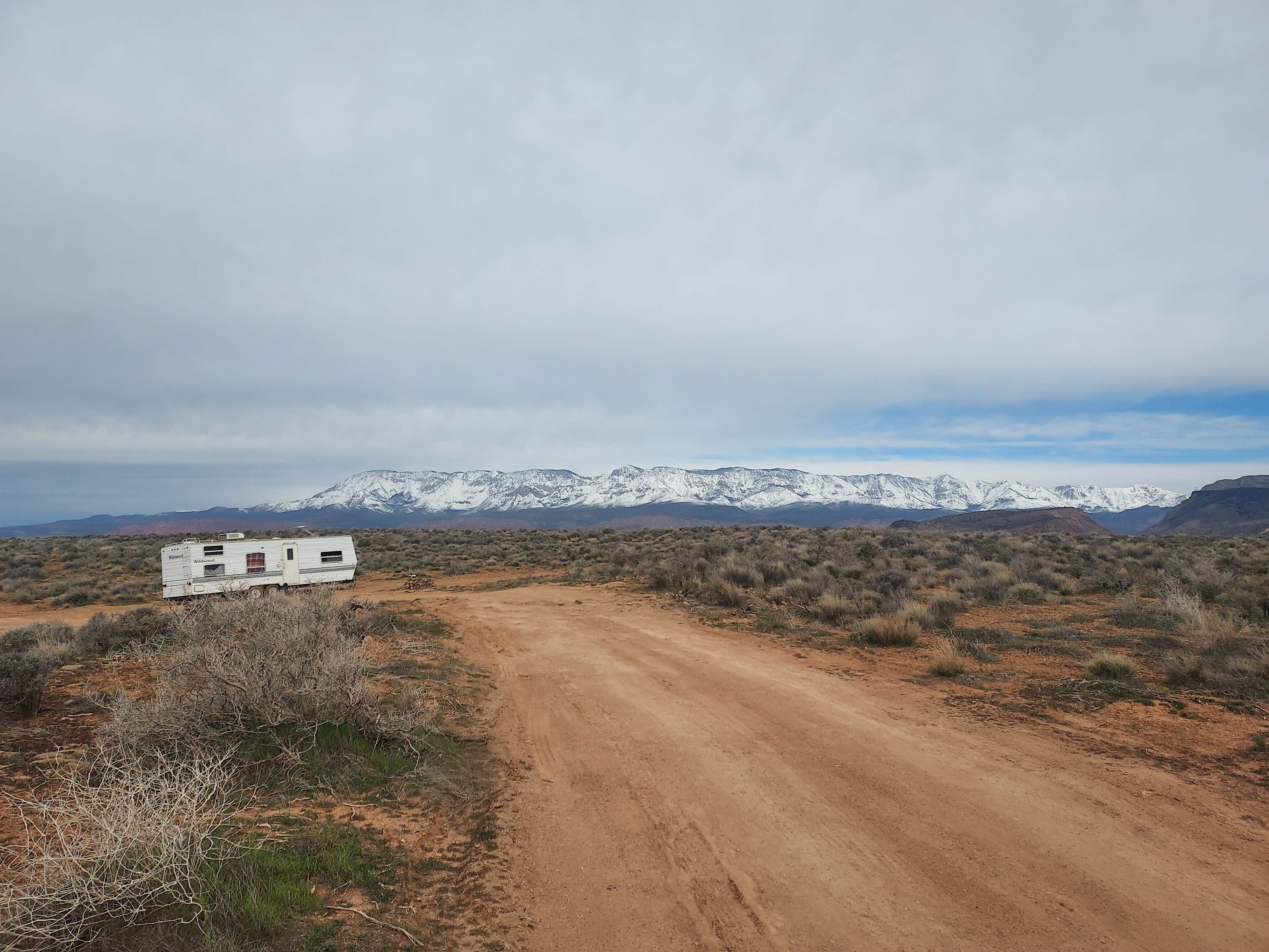 Noah E.'s photo of a dispersed camping area at LaVerkin Overlook Road Dispersed near Central, UT