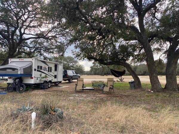 Dot A.'s photo of rv camping at Dot's Spots near Spring Branch, TX