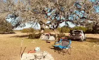 Camping near Mystic Quarry: Dot's Spots, Wimberley, Texas