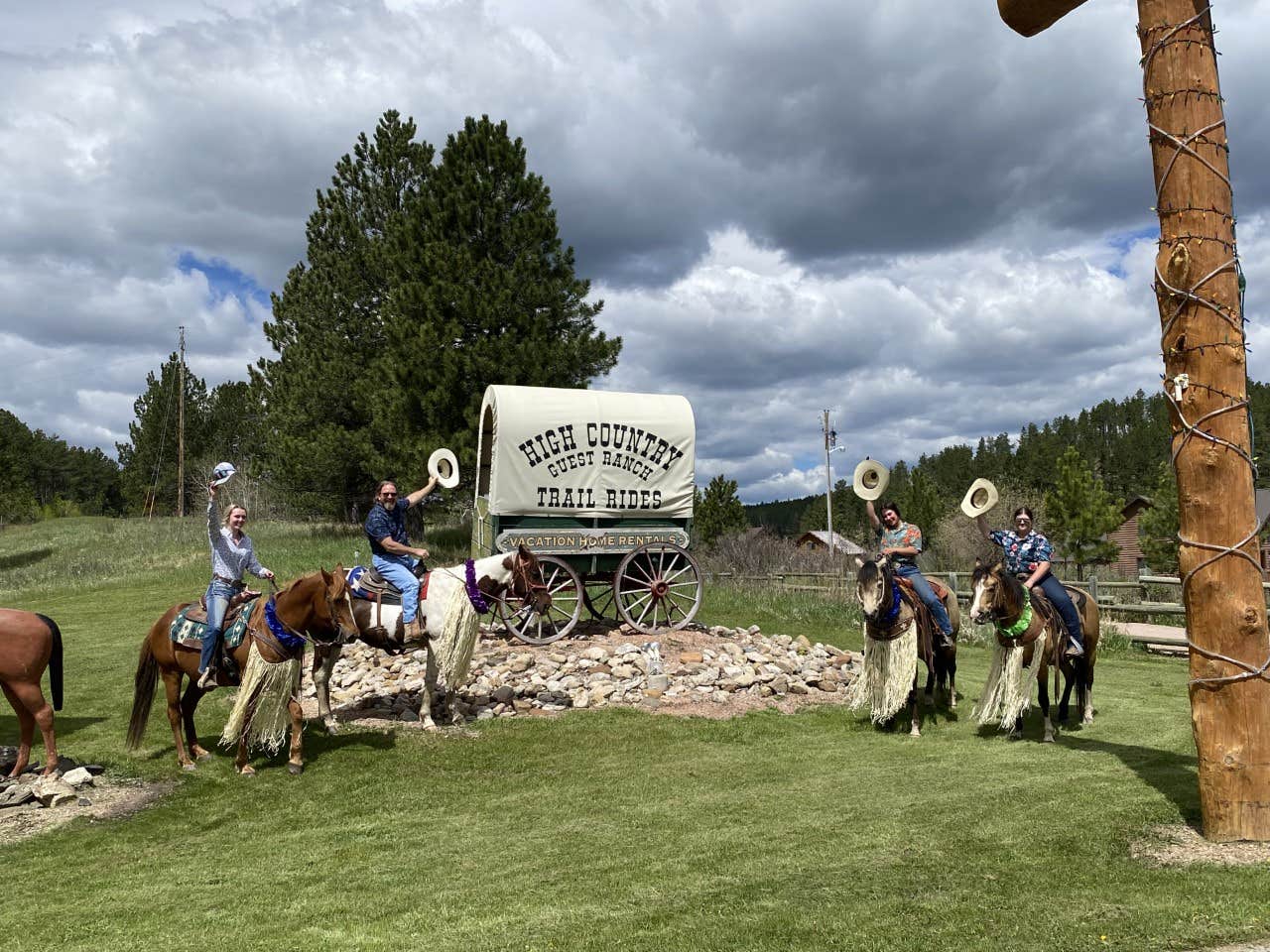 High C.'s photo of camping with a horse at High Country Guest Ranch near Lead, SD