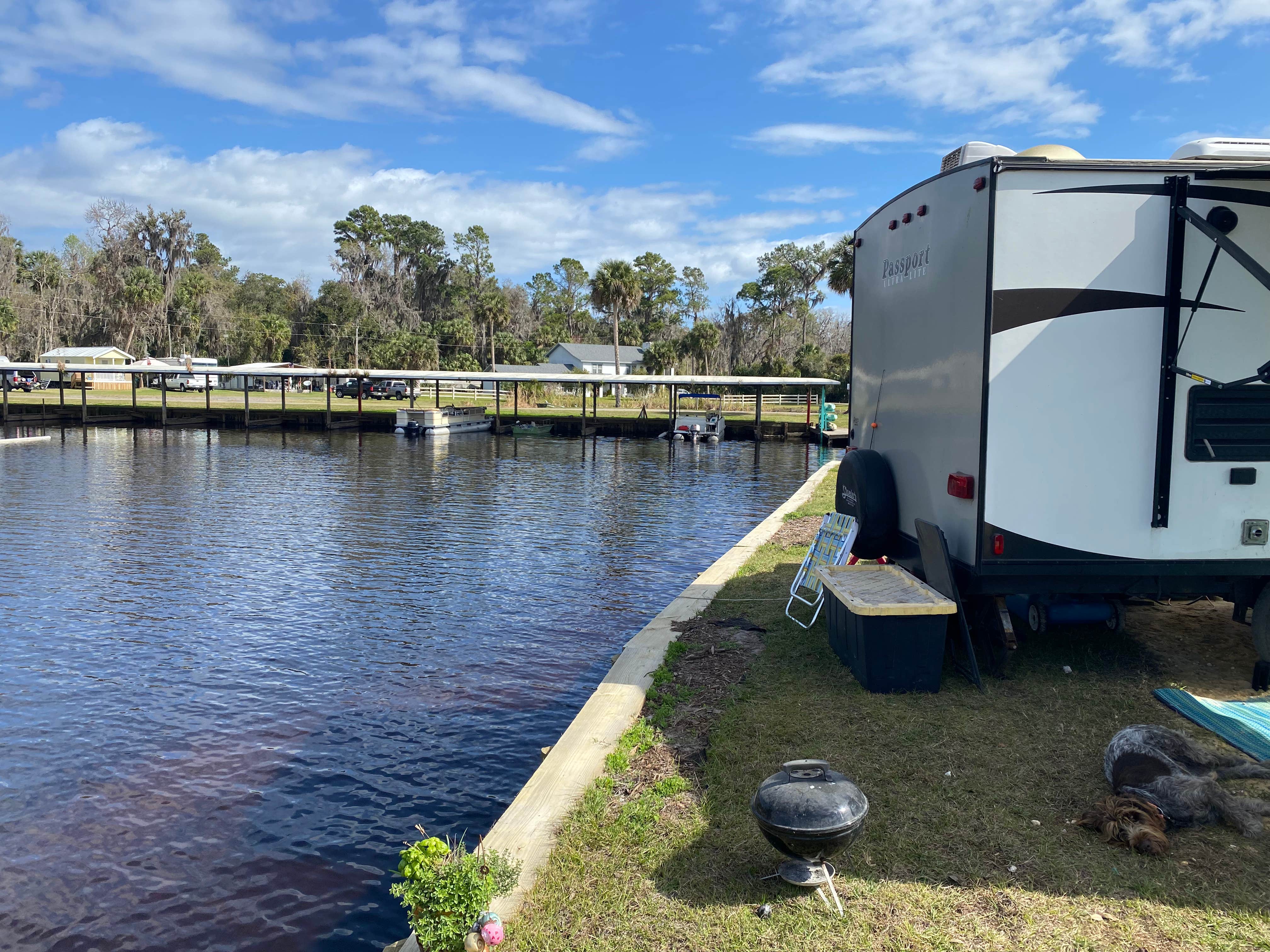 Stuart K.'s photo of camping with pets at Pine Island RV & Marina near Ocala National Forest
