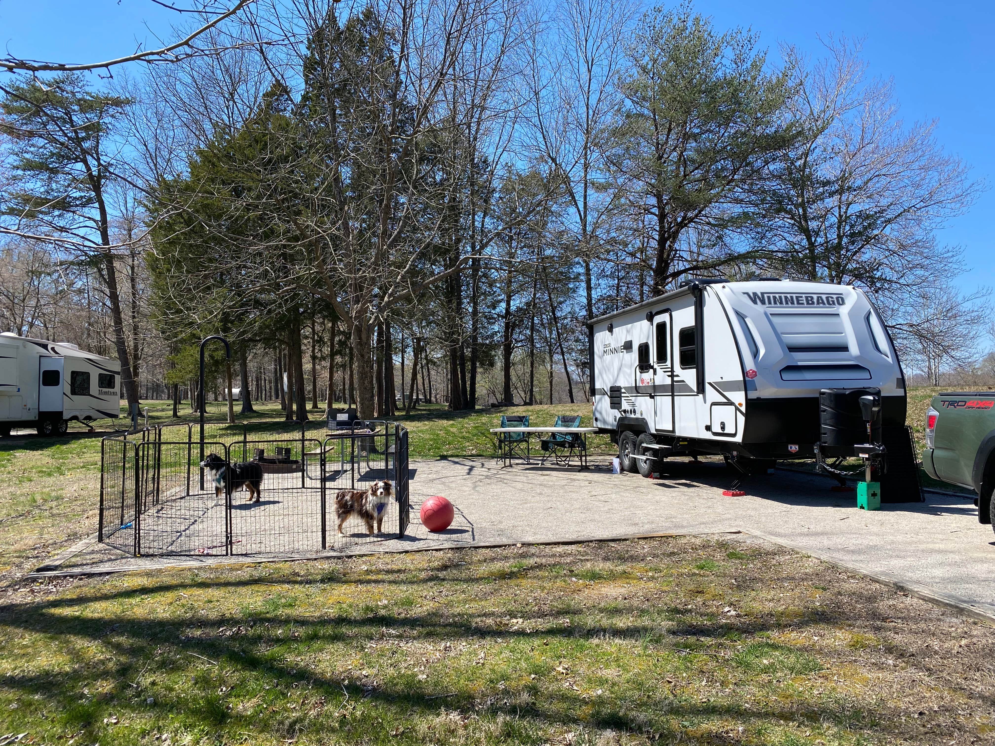 Whistle P.'s photo of camping with pets at Nolin Lake State Park Campground near Russellville, KY