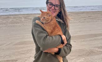 Josh M.'s photo of camping with pets at Follett’s Island Beach near Galveston, TX
