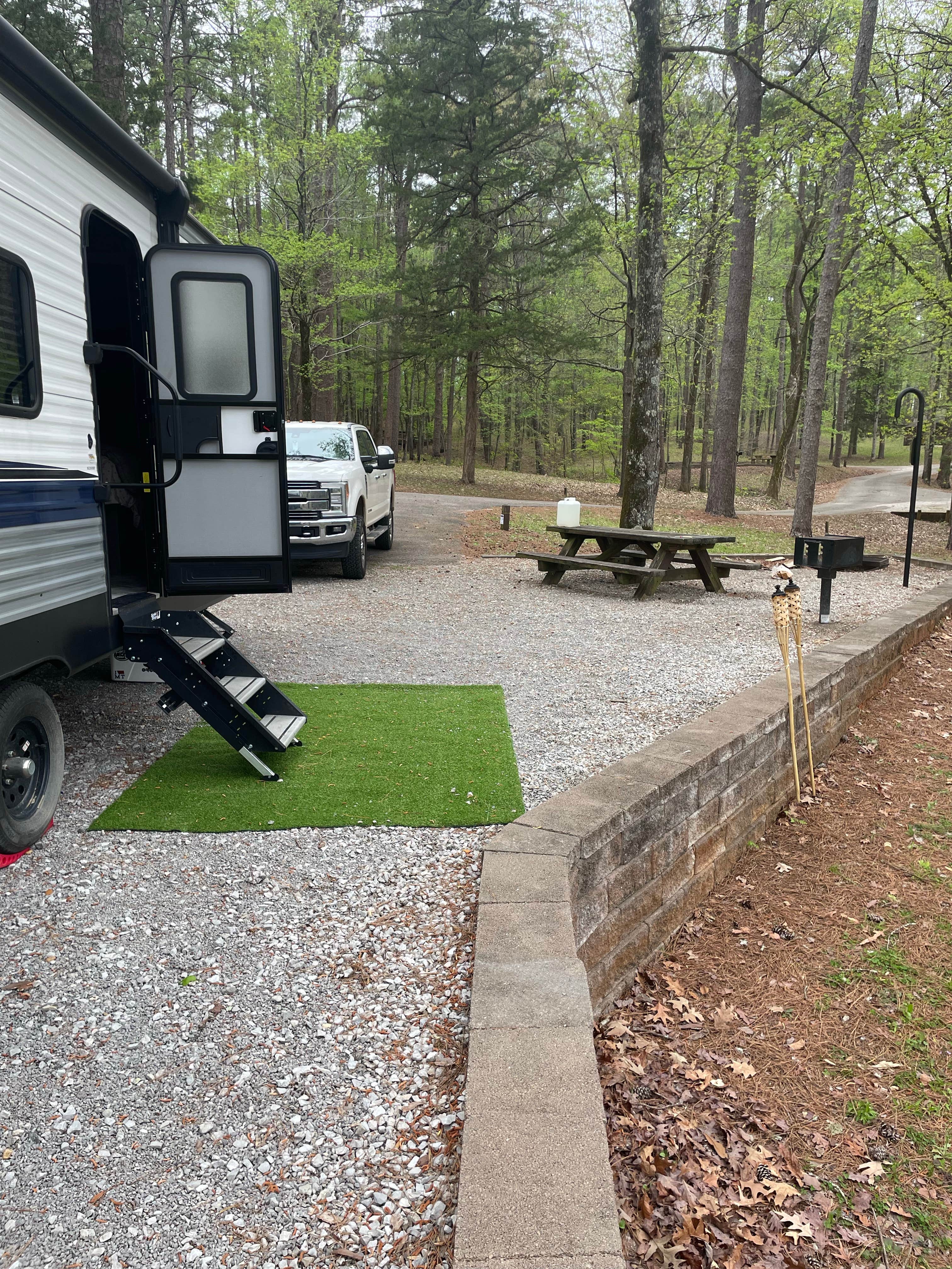 Tiffany C.'s photo of rv camping at Choctaw Lake near Starkville, MS