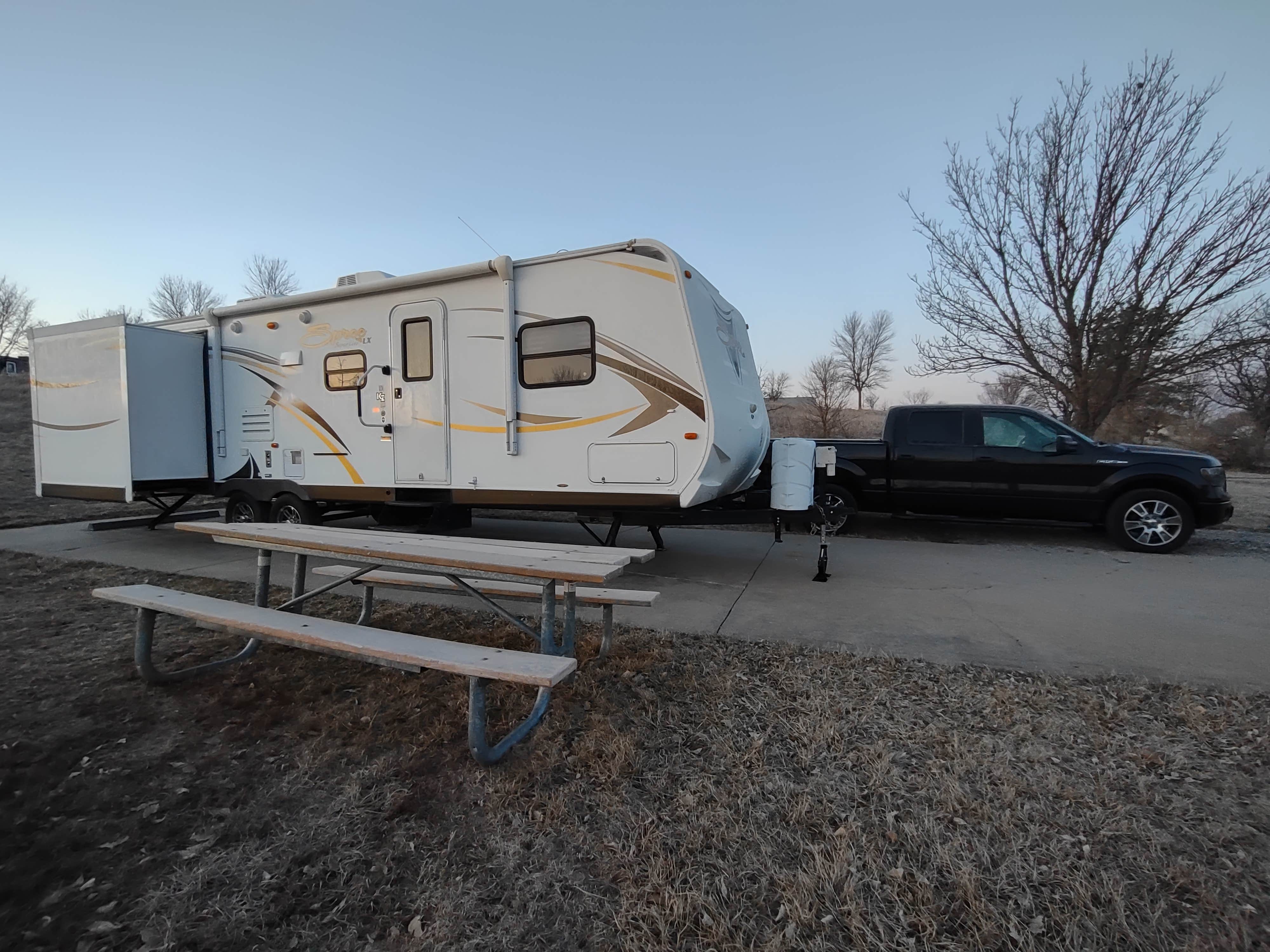 Victoria S.'s photo of rv camping at Walnut Creek Lake & Recreation Area near Mineola, IA