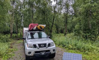 Camping near Goose Bay Hideaway - 300' on Cook Inlet - RV Park and tent Campground: Lake Lucile Campground, Wasilla, Alaska