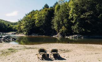 Lucinda N.'s photo of camping with pets at Vermont Ranch and Riverside Retreat near Jericho, VT