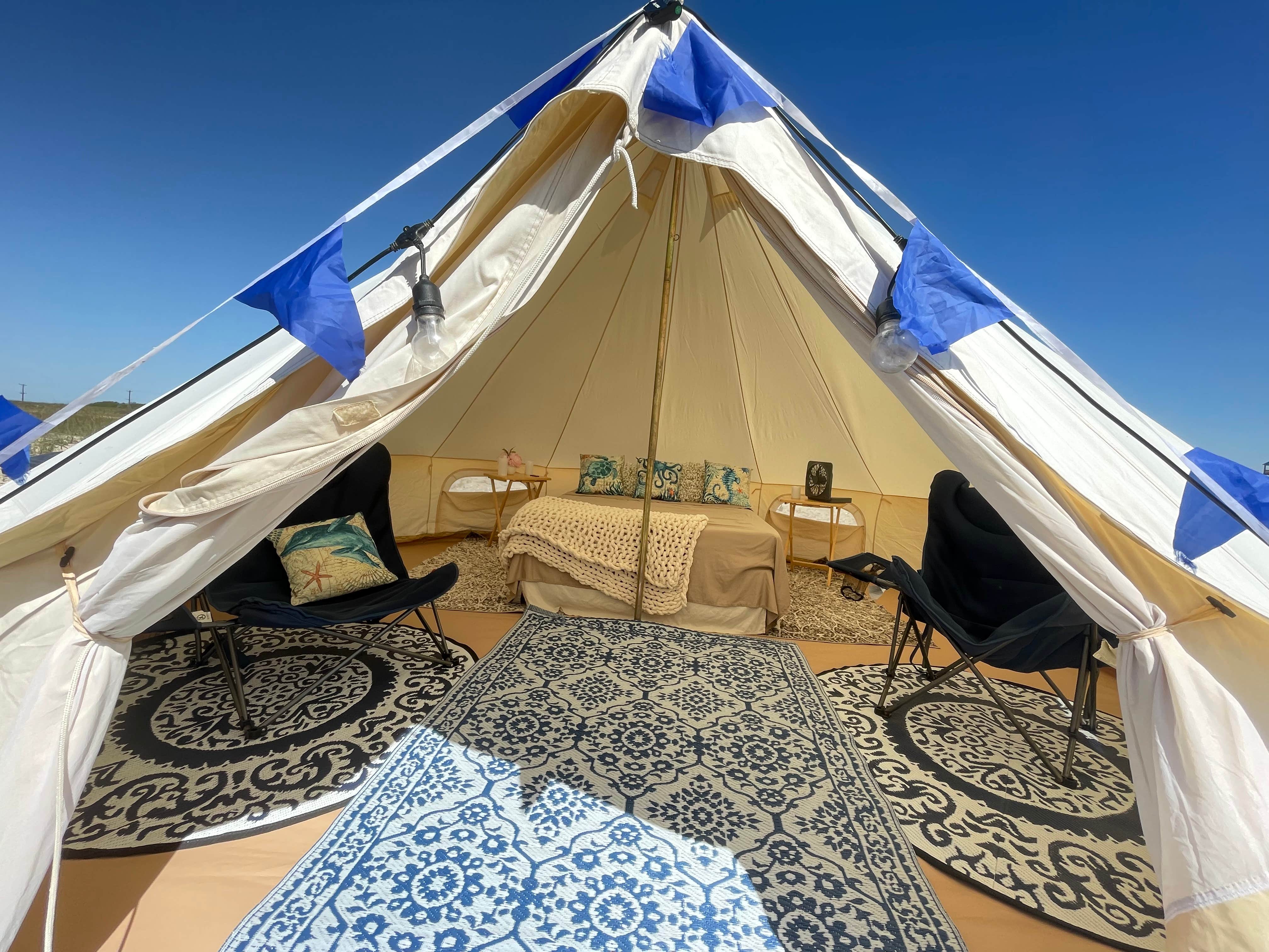 Camper-submitted photo at Glamping Yurts on Crystal Beach near Sabine Pass, TX