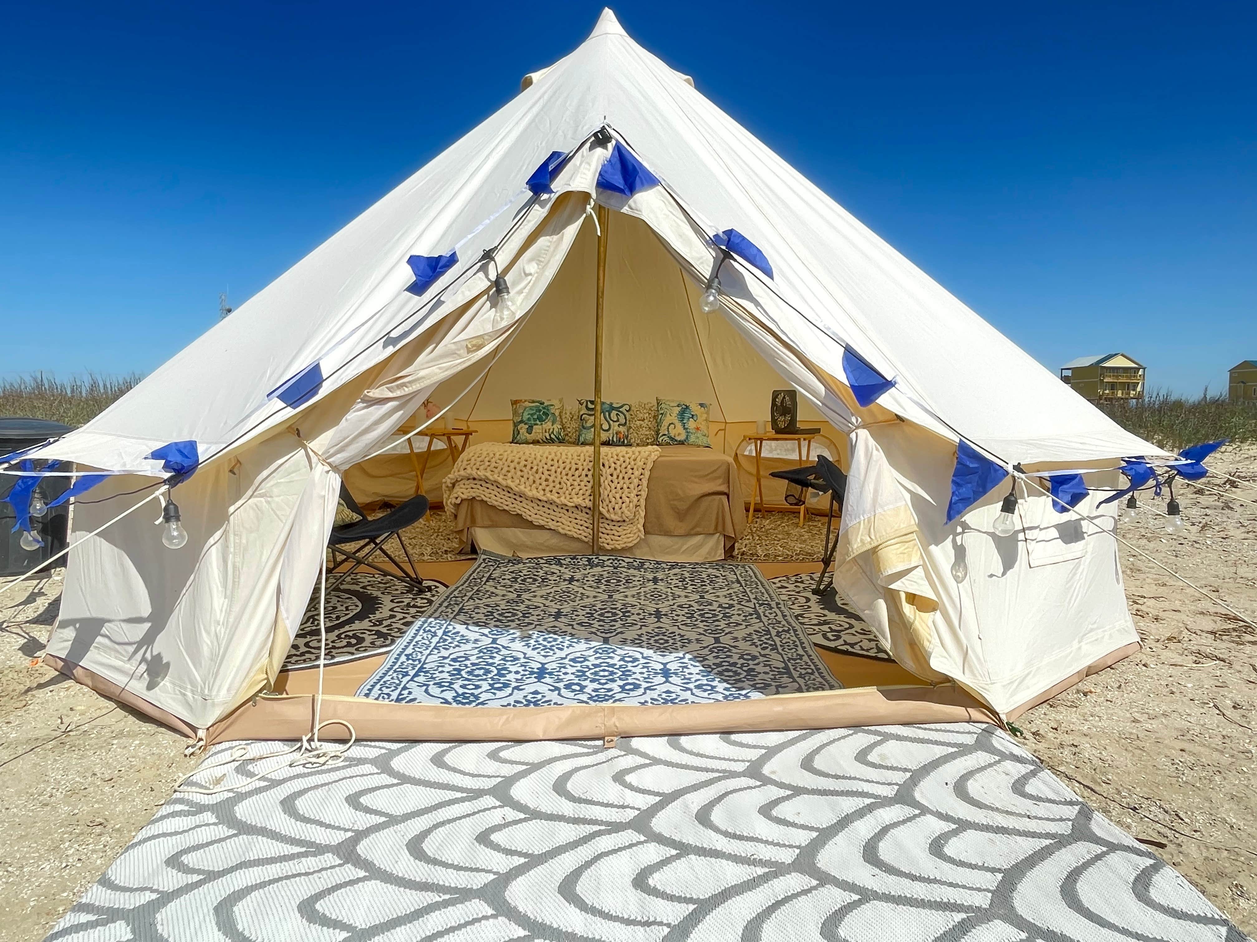 Camper-submitted photo at Glamping Yurts on Crystal Beach near Sabine Pass, TX