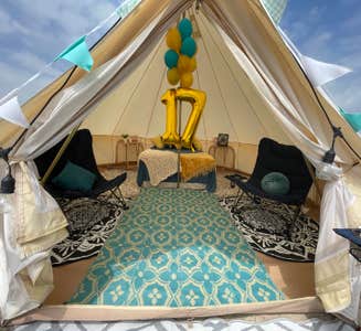 Camper-submitted photo from Glamping Yurts on Crystal Beach