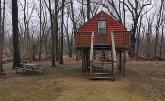 James M.'s photo of glamping accommodations at Rock Creek County Marina and Campground in Iowa