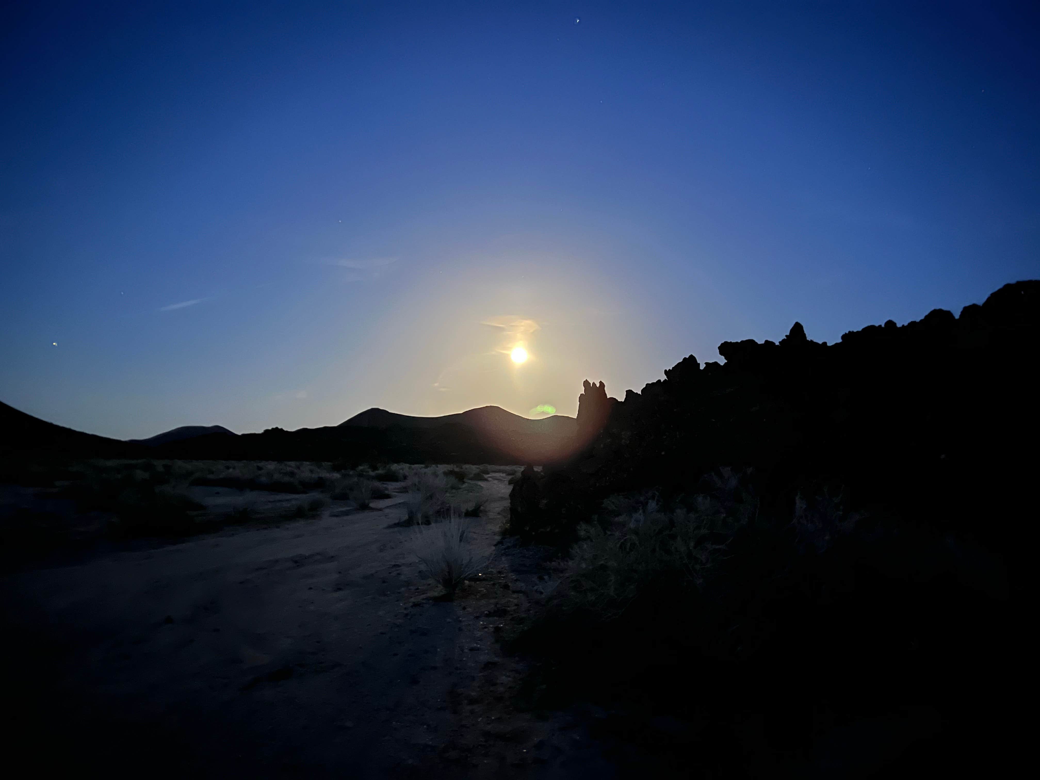 Camper-submitted photo at Indian Springs near lava field — Mojave National Preserve near Baker, CA