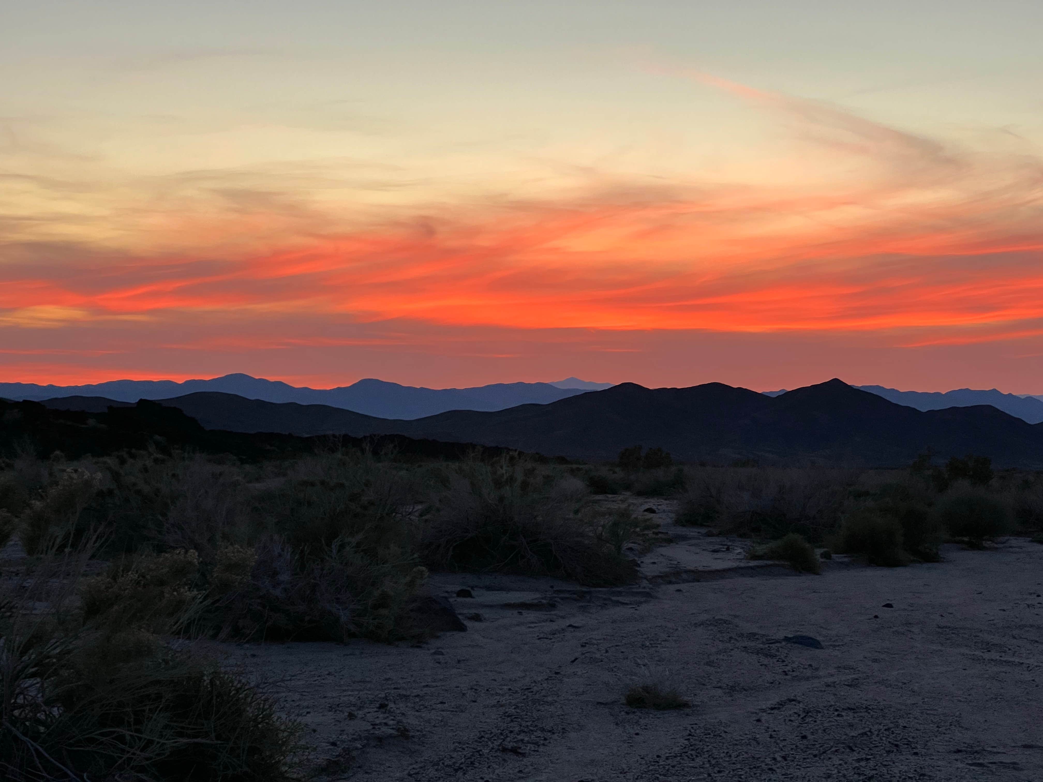 Camper-submitted photo at Indian Springs near lava field — Mojave National Preserve near Baker, CA