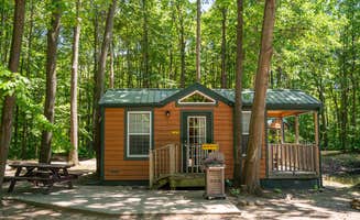 Amelia D.'s photo of glamping accommodations at Covert/South Haven KOA Holiday near South Haven, MI