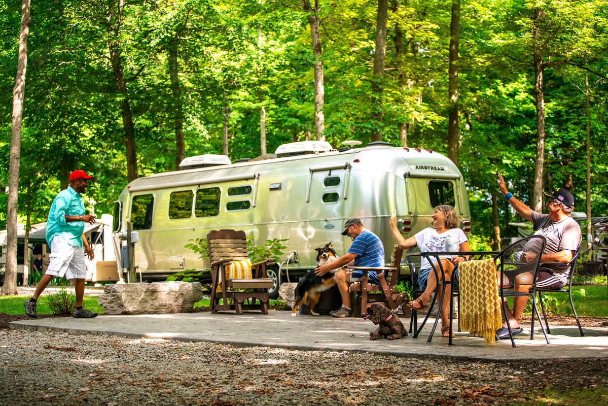 Amelia D.'s photo of camping with pets at Dayton KOA Holiday near Belmont, OH