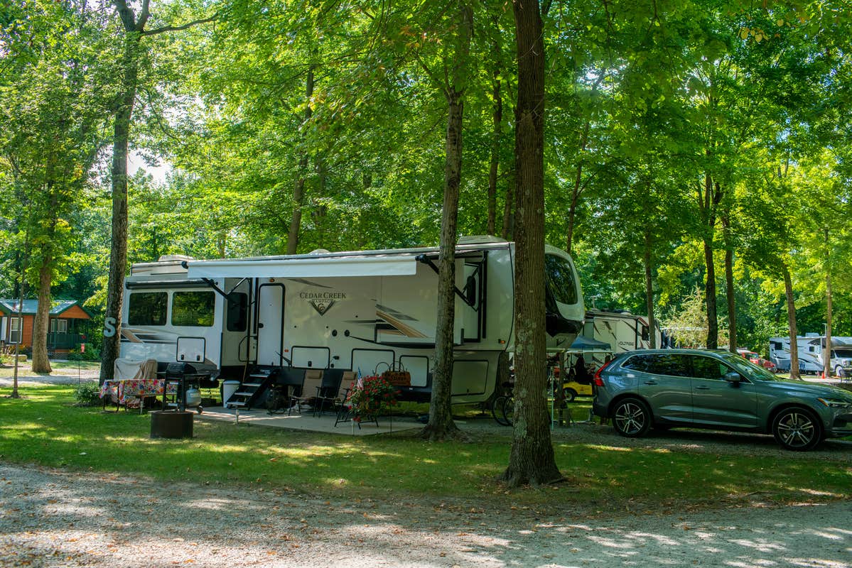 Amelia D.'s photo of rv camping at Dayton KOA Holiday near West Fork of Mill Creek Lake