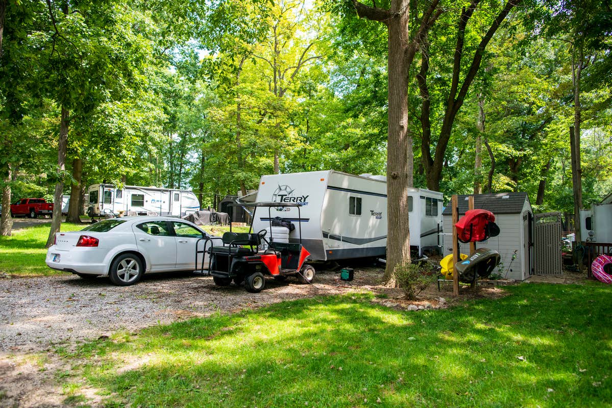 Amelia D.'s photo of rv camping at Angola/Hogback Lake KOA Holiday near Auburn, IN