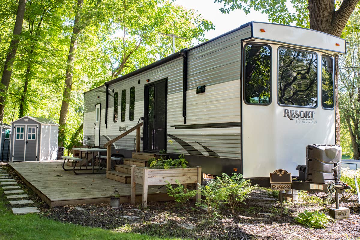 Amelia D.'s photo of rv camping at Angola/Hogback Lake KOA Holiday near Arcola, IN