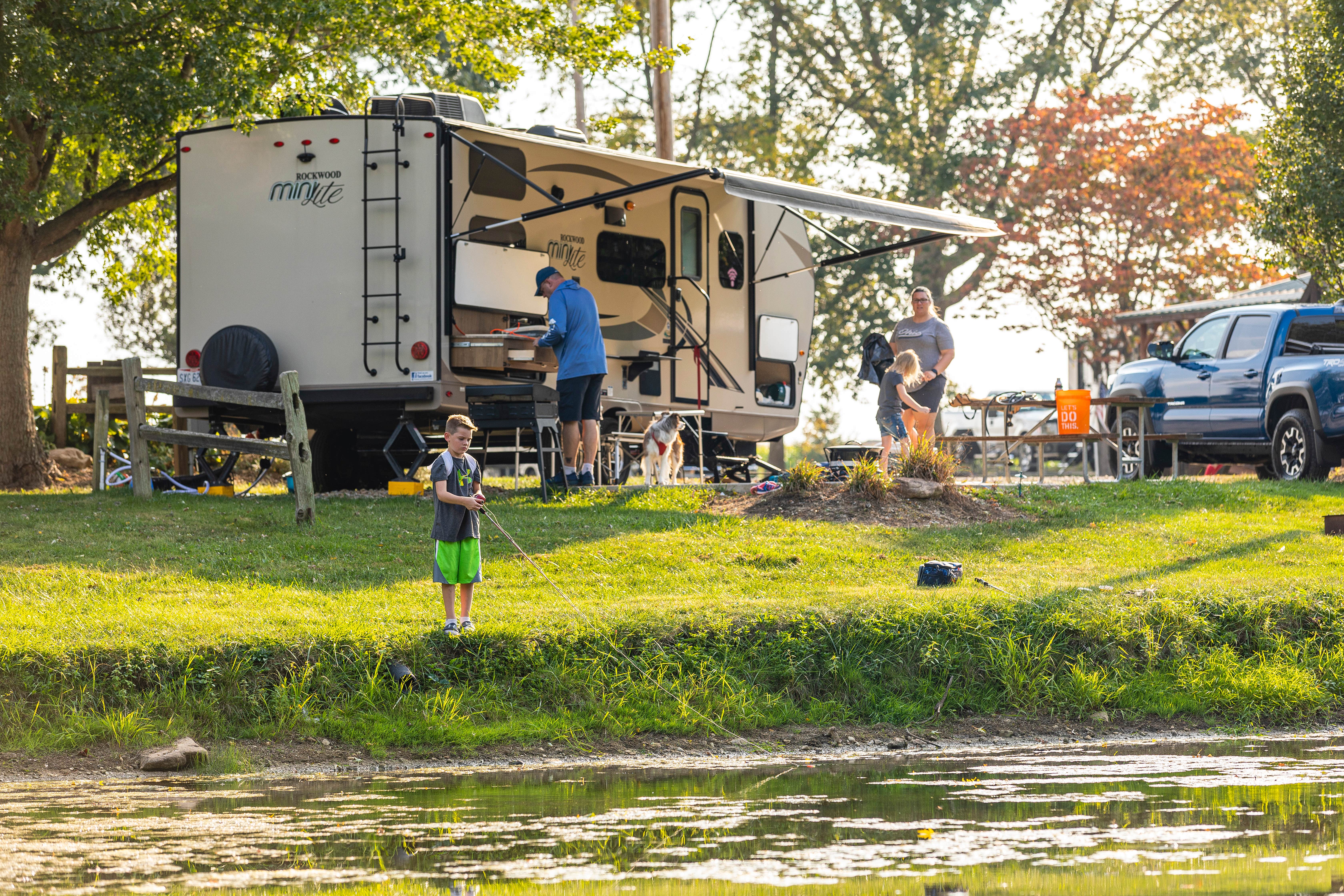 Amelia D.'s photo of camping with pets at Sunbury/Columbus North KOA Holiday near Galloway, OH