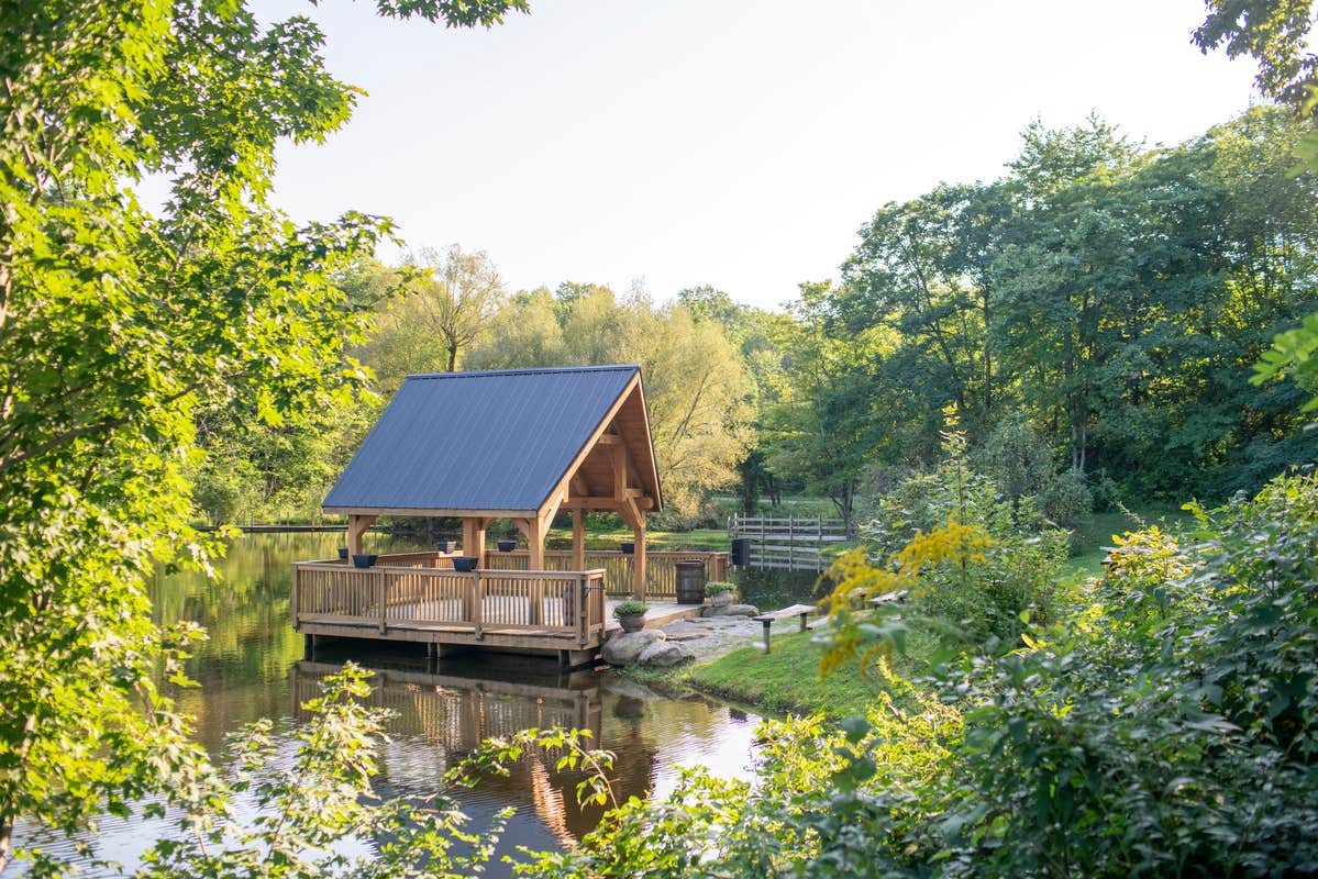 Amelia D.'s photo of glamping accommodations at Thompson/Grand River Valley KOA Holiday near Beachwood, OH