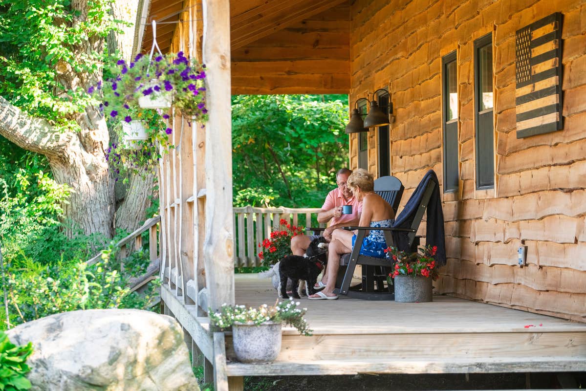 Amelia D.'s photo of camping with pets at Thompson/Grand River Valley KOA Holiday near Geneva-on-the-Lake, OH