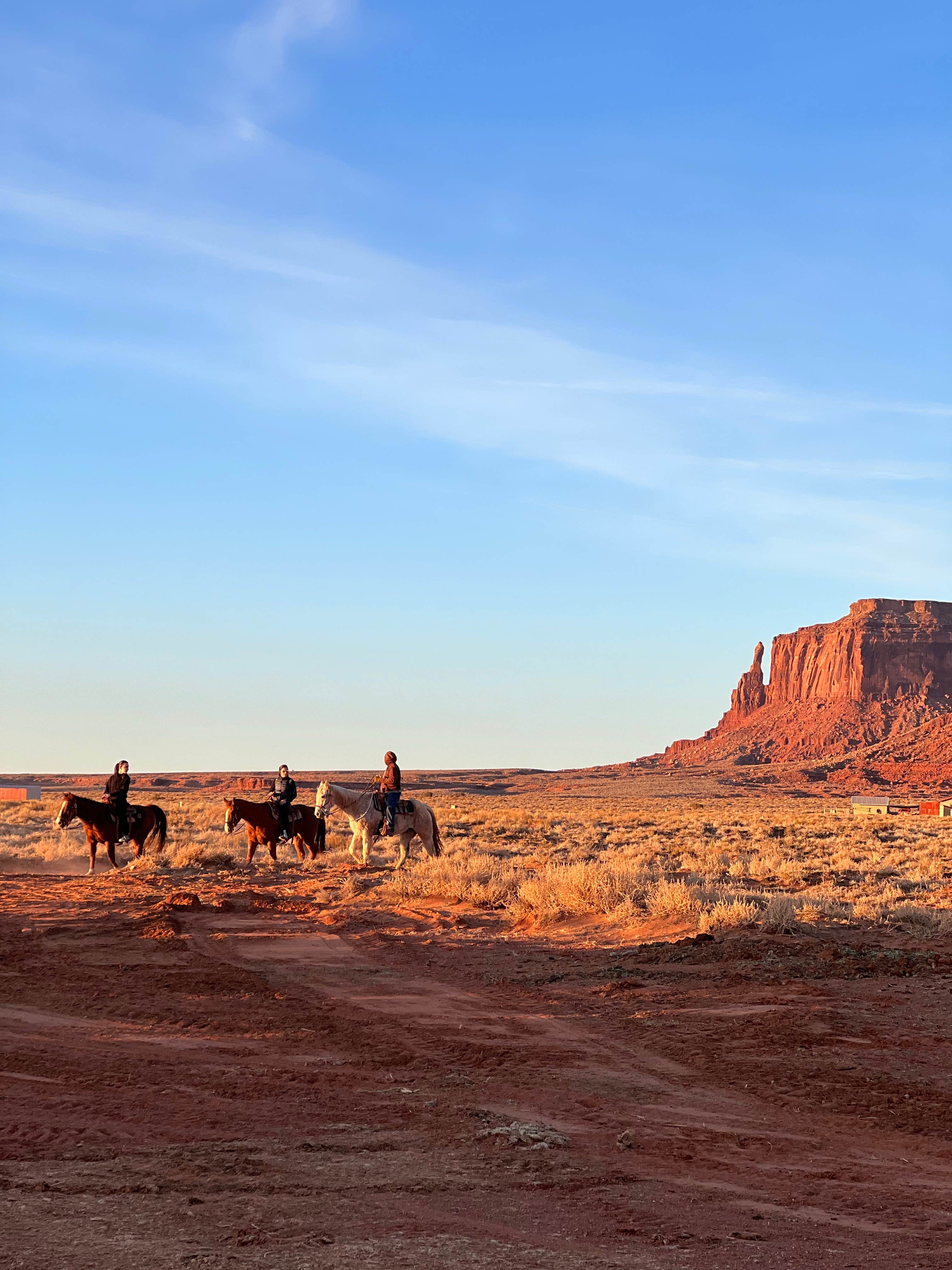 Lucas F.'s photo of camping with a horse at Monument Valley KOA in Utah
