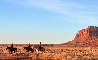 Lucas F.'s photo of camping with a horse at Monument Valley KOA in Utah
