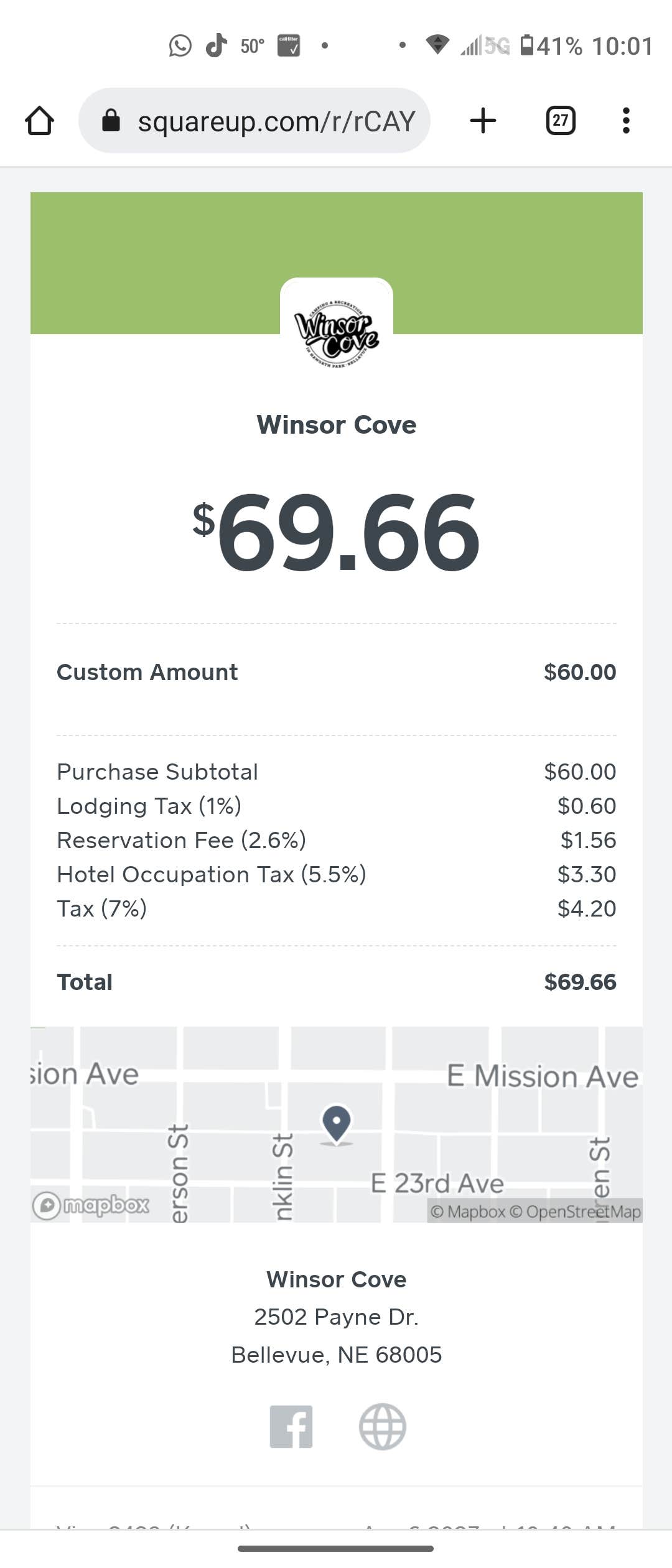 Haworth City Park Camping Bellevue, NE