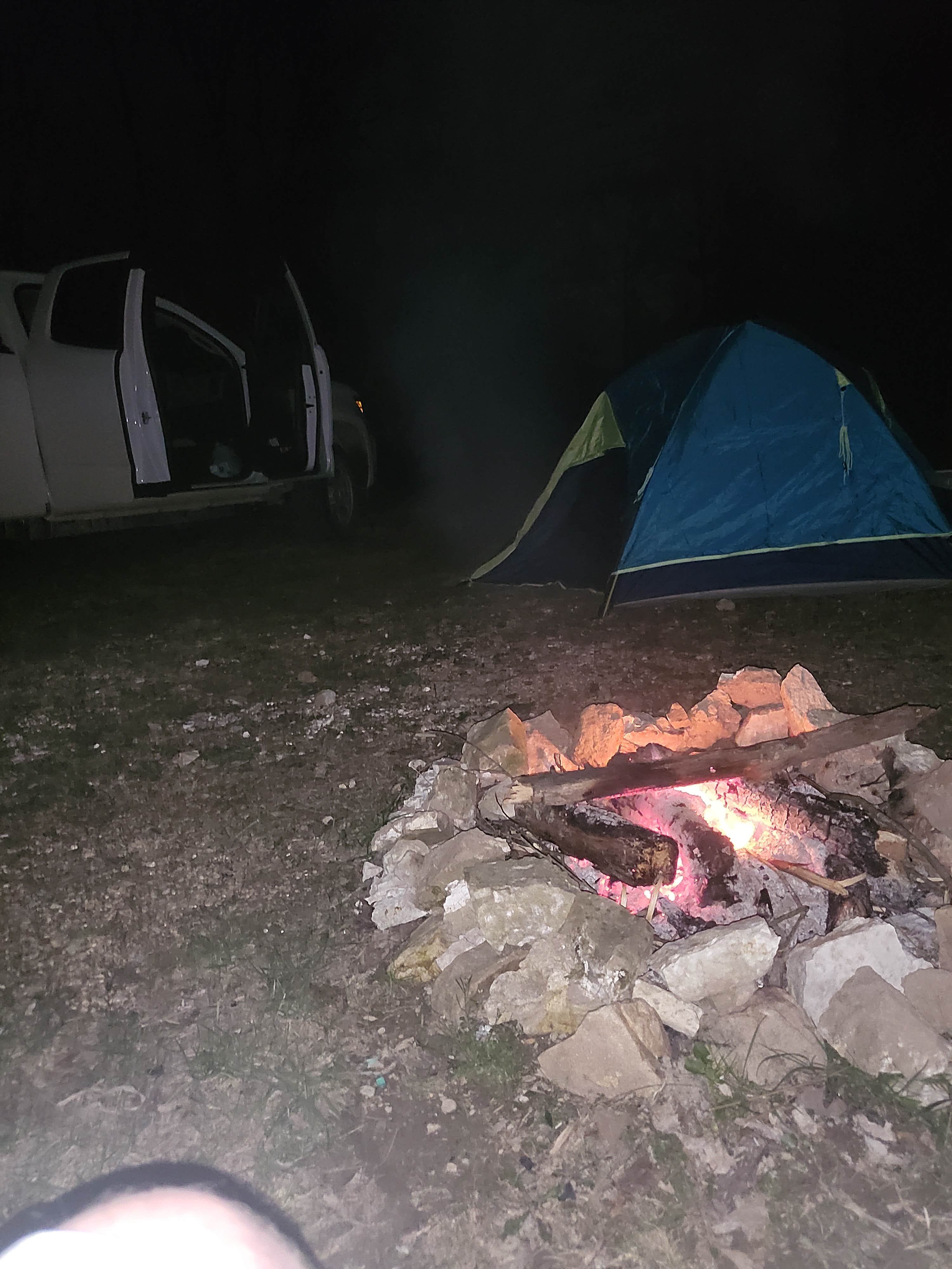 Nick G.'s photo of tent camping at Fiery Fork Conservation Area near Clinton, MO