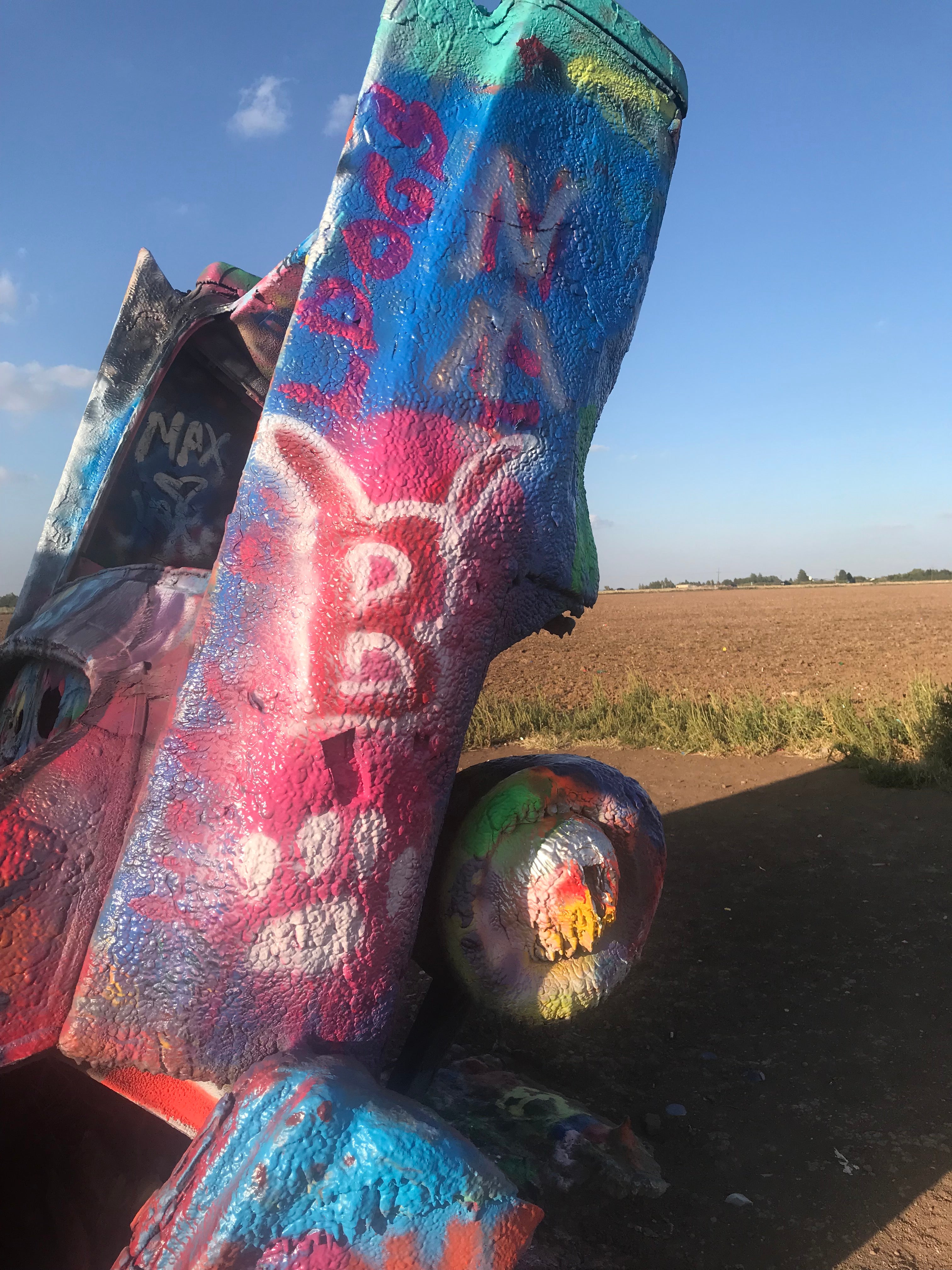 You can walk to Cadillac Ranch but it will be a bit of a walk down the service road especially if it is windy, but if. you do come make sure you bring your cans of paint and add to the art