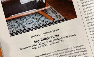 Melissa L.'s photo of glamping accommodations at Sky Ridge Yurts near Dillard, GA