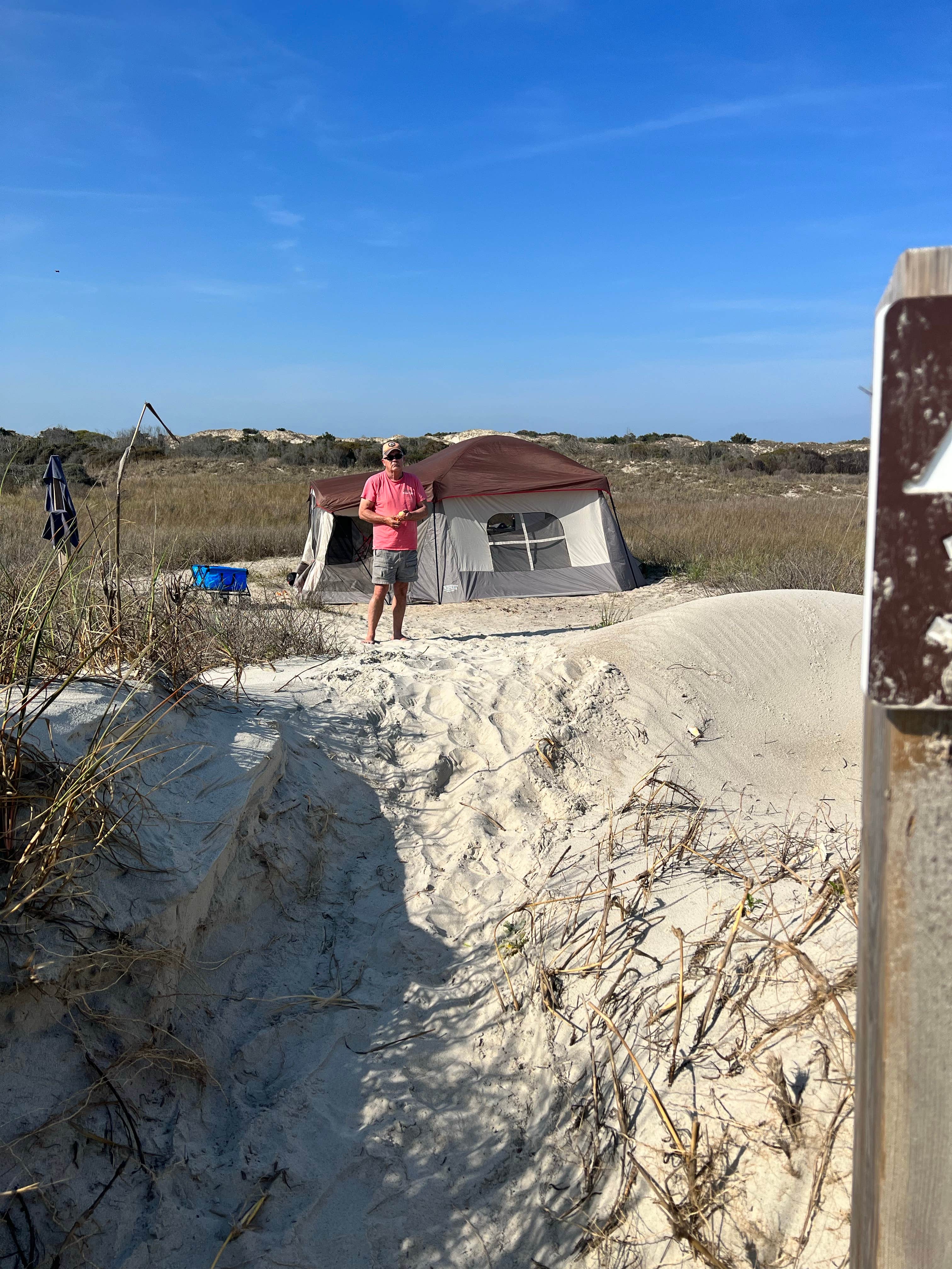 Camper-submitted photo at Hammocks Beach Bear Island Campsites — Hammocks Beach State Park near Wrightsville Beach, NC