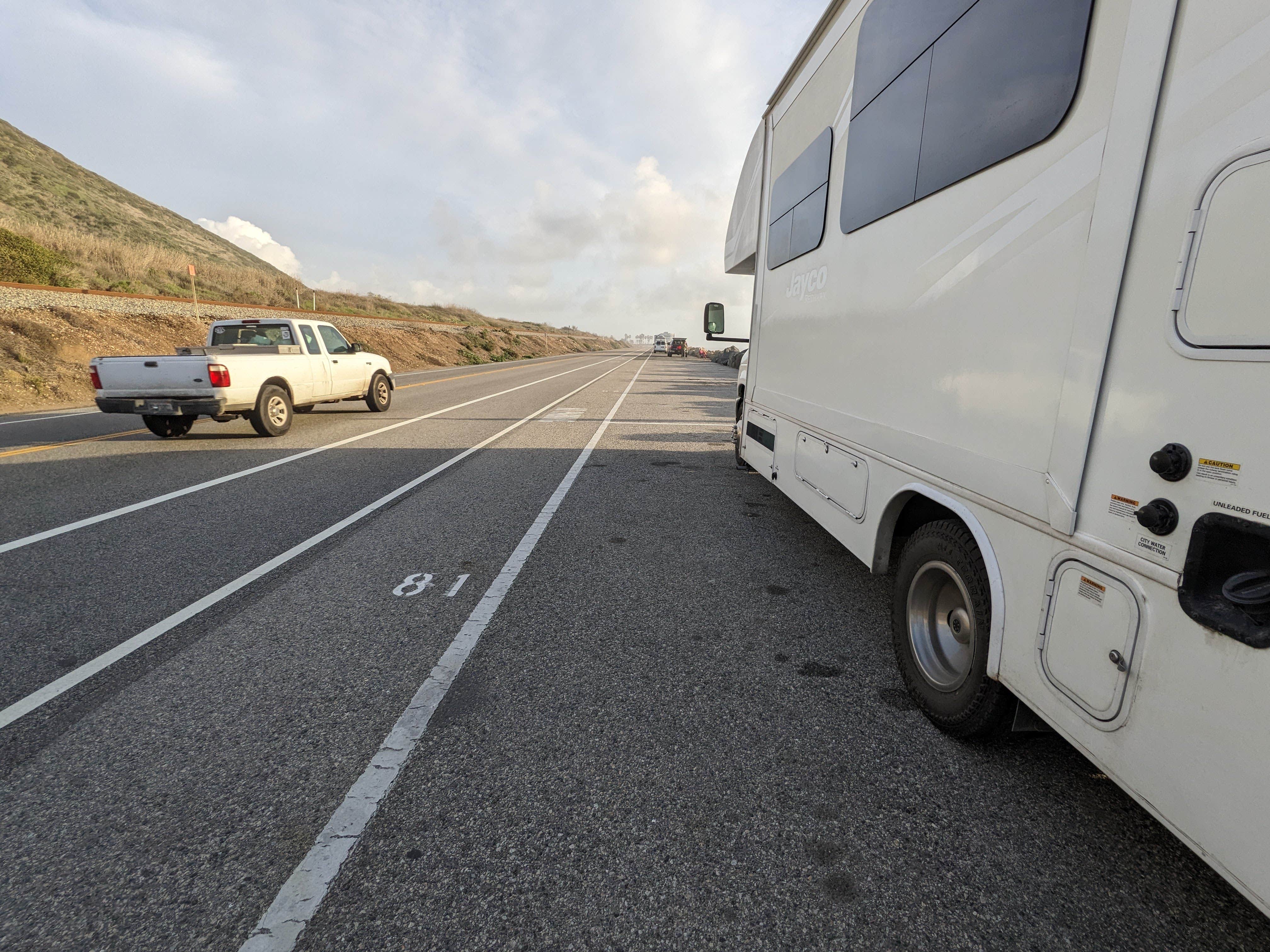 Laura M.'s photo of rv camping at Rincon Parkway RV Overnight near Oak View, CA